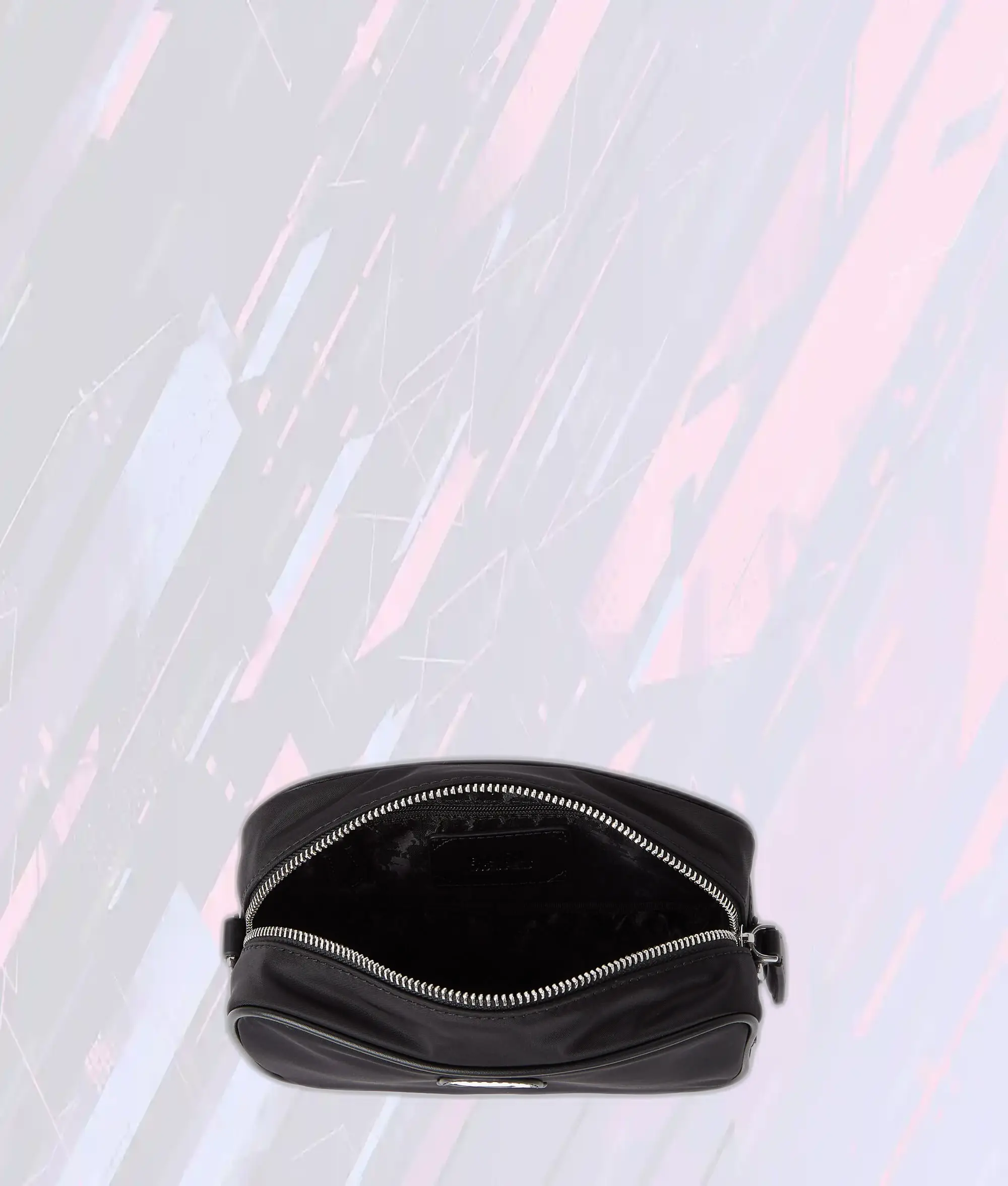 Karl Lagerfeld Sac Bandoulière Photo Ikon en Nylon Noir Élégant