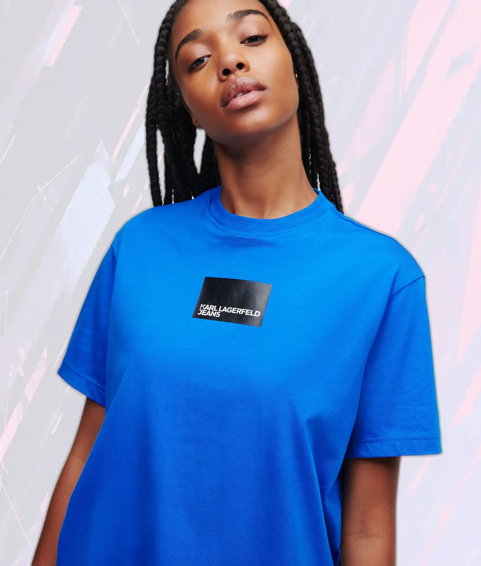 T-Shirt Décontracté Manches Courtes Karl Lagerveld - Modèle KLJ Bleu Édition Exclusive