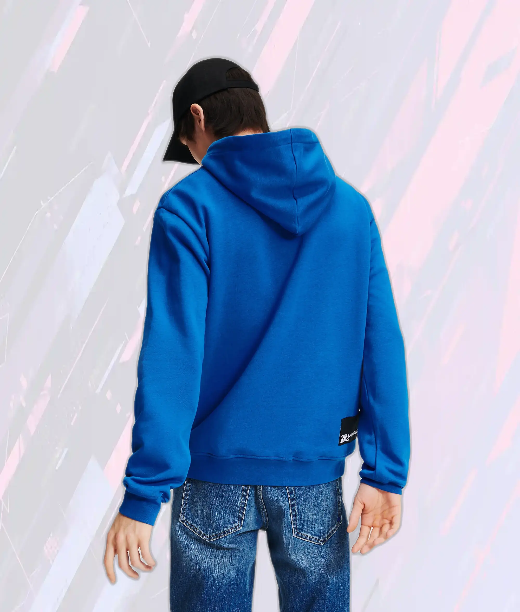 Sweat à capuche Karl Lagerfeld KLJ - Logo Box Bleu Marine Edition Premium
