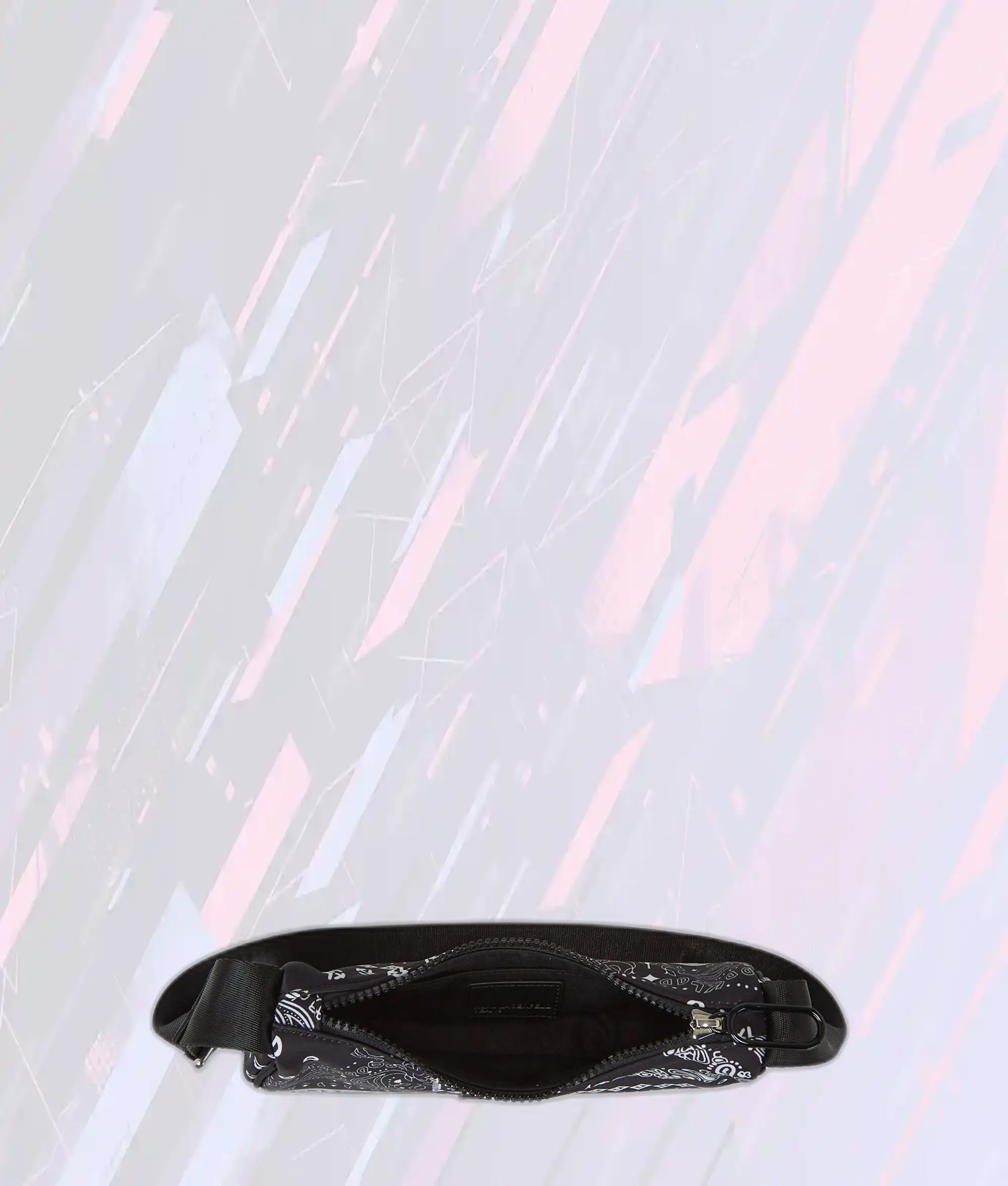 Sac à Bandoulière Urbain en Nylon Karl Lagerfeld AOP Bandana Noir