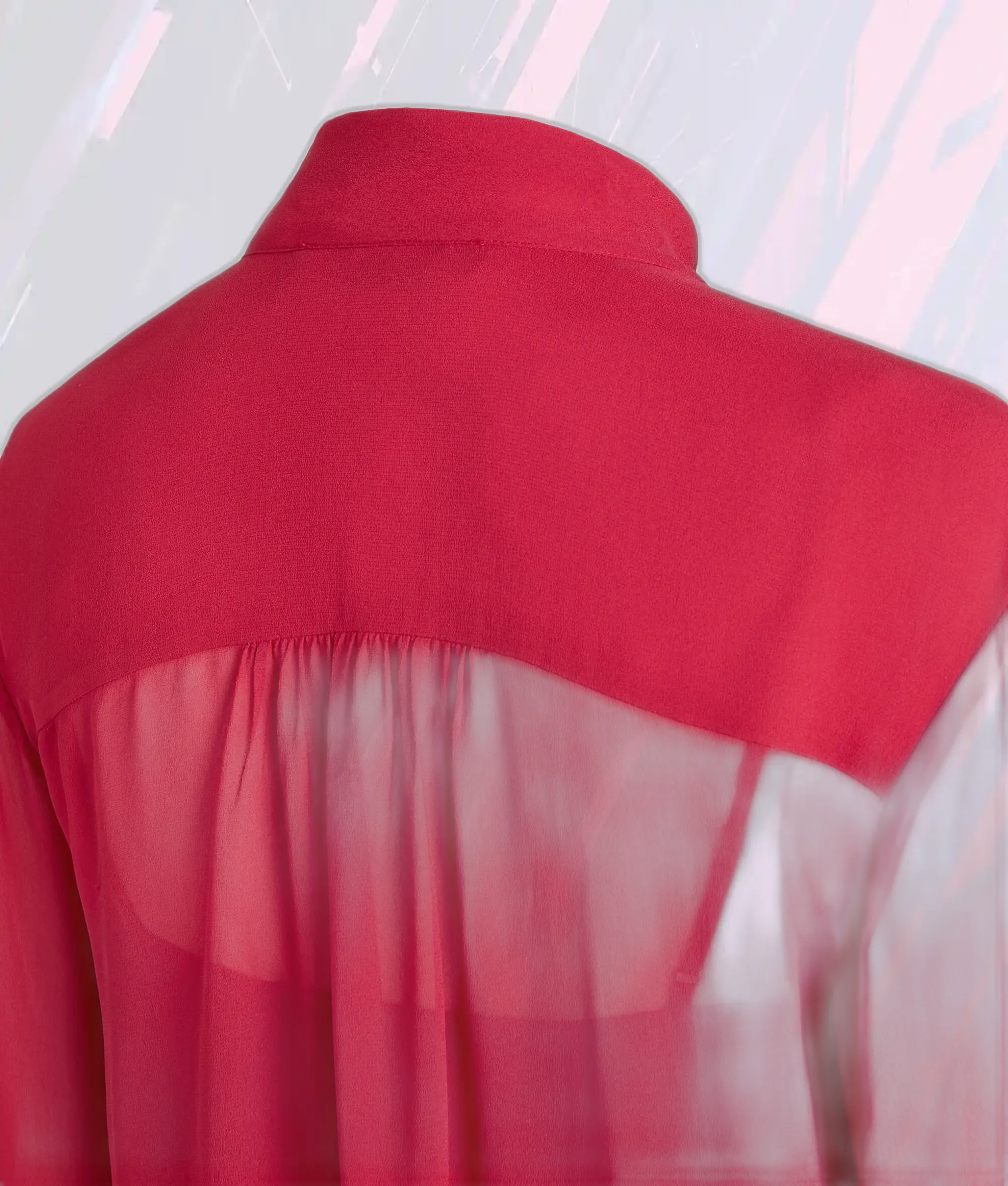 Chemisier Karl Lagerfeld à Nœud Papillon Rouge Persan - Modèle Élégant
