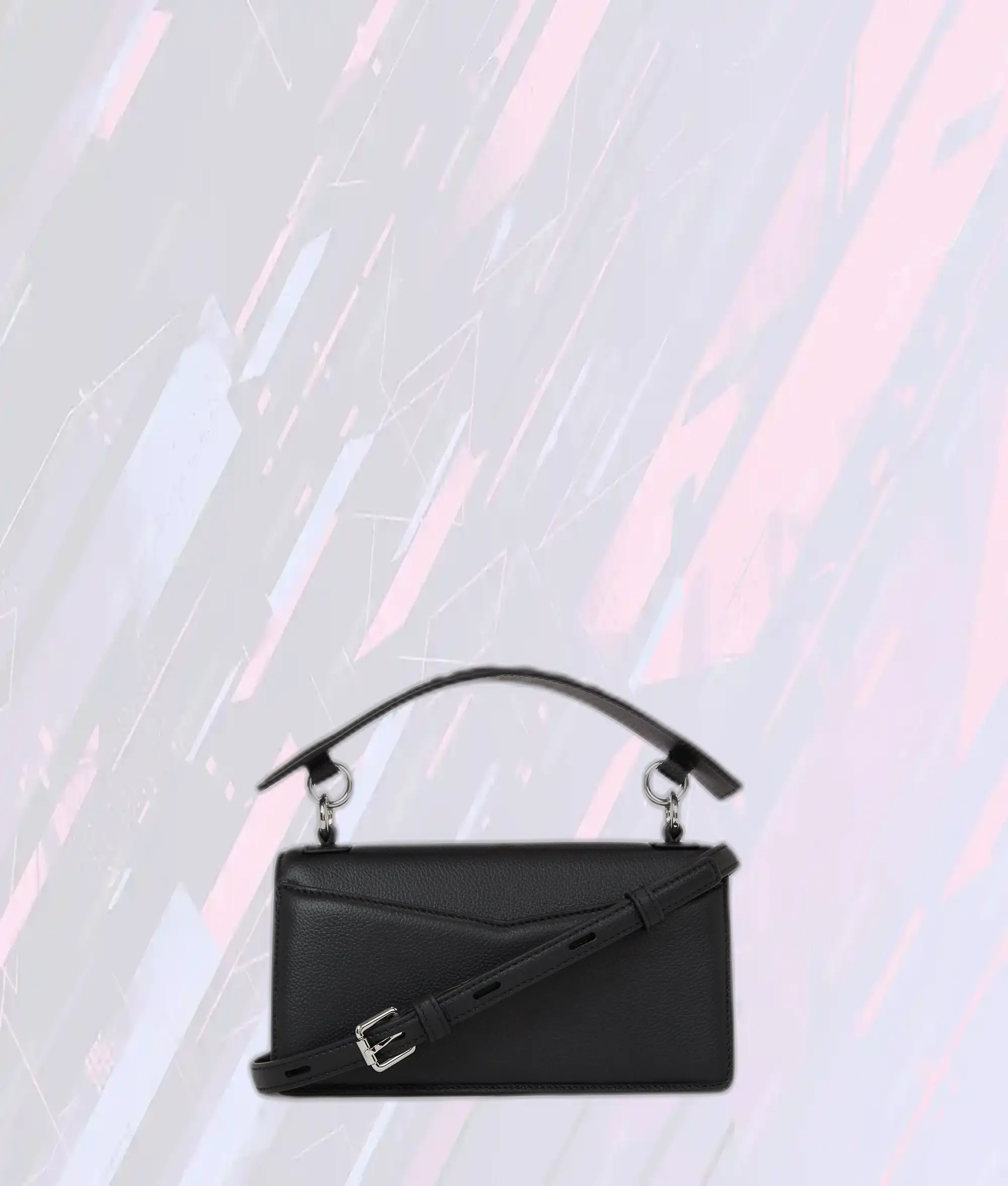 Sac Bandoulière Karl Lagerfeld Noir Motif Granuleux K/Seven - Matériau Texturé