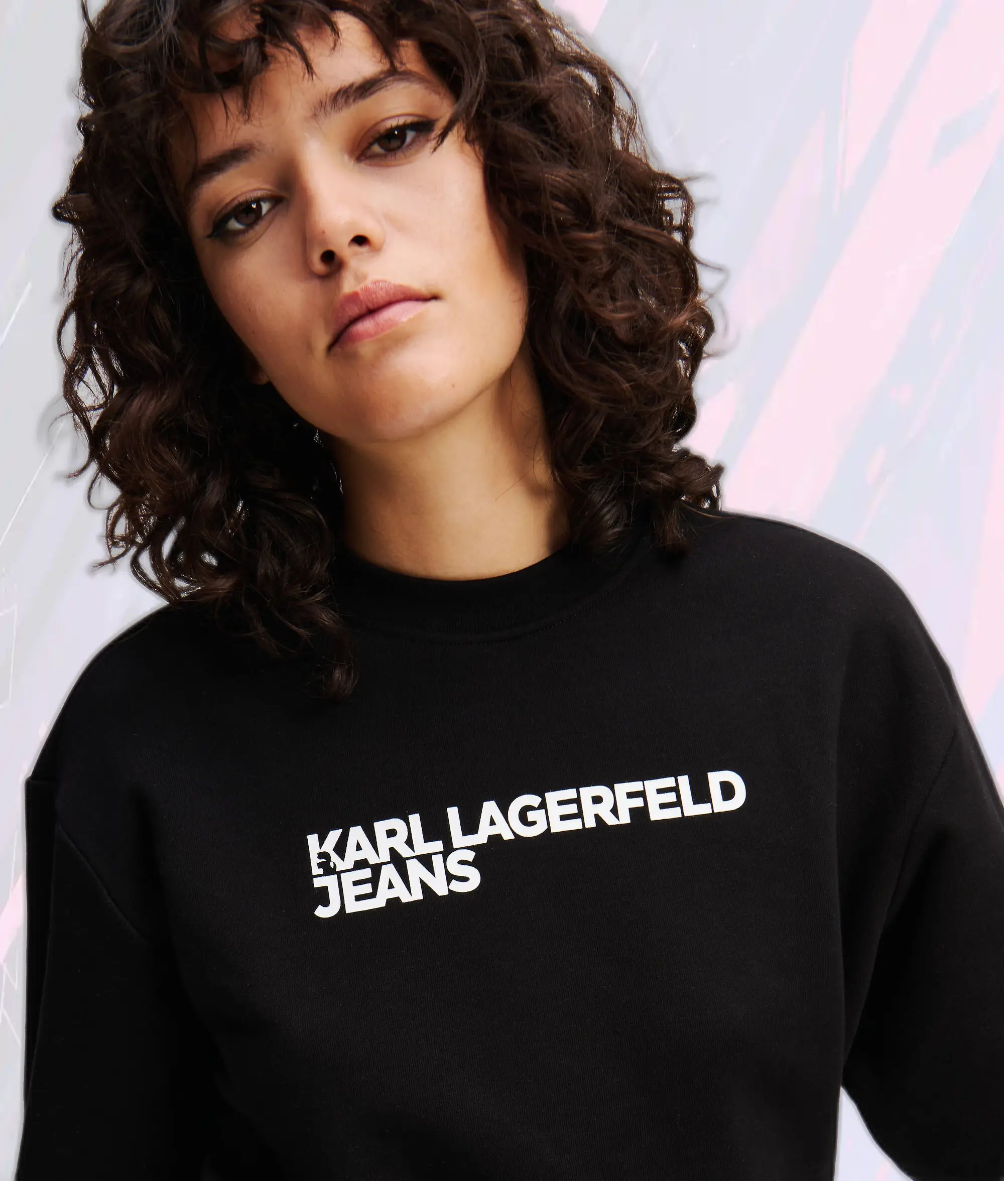 Karl Lagerfeld Noir – Pull à capuche avec motif KLJ