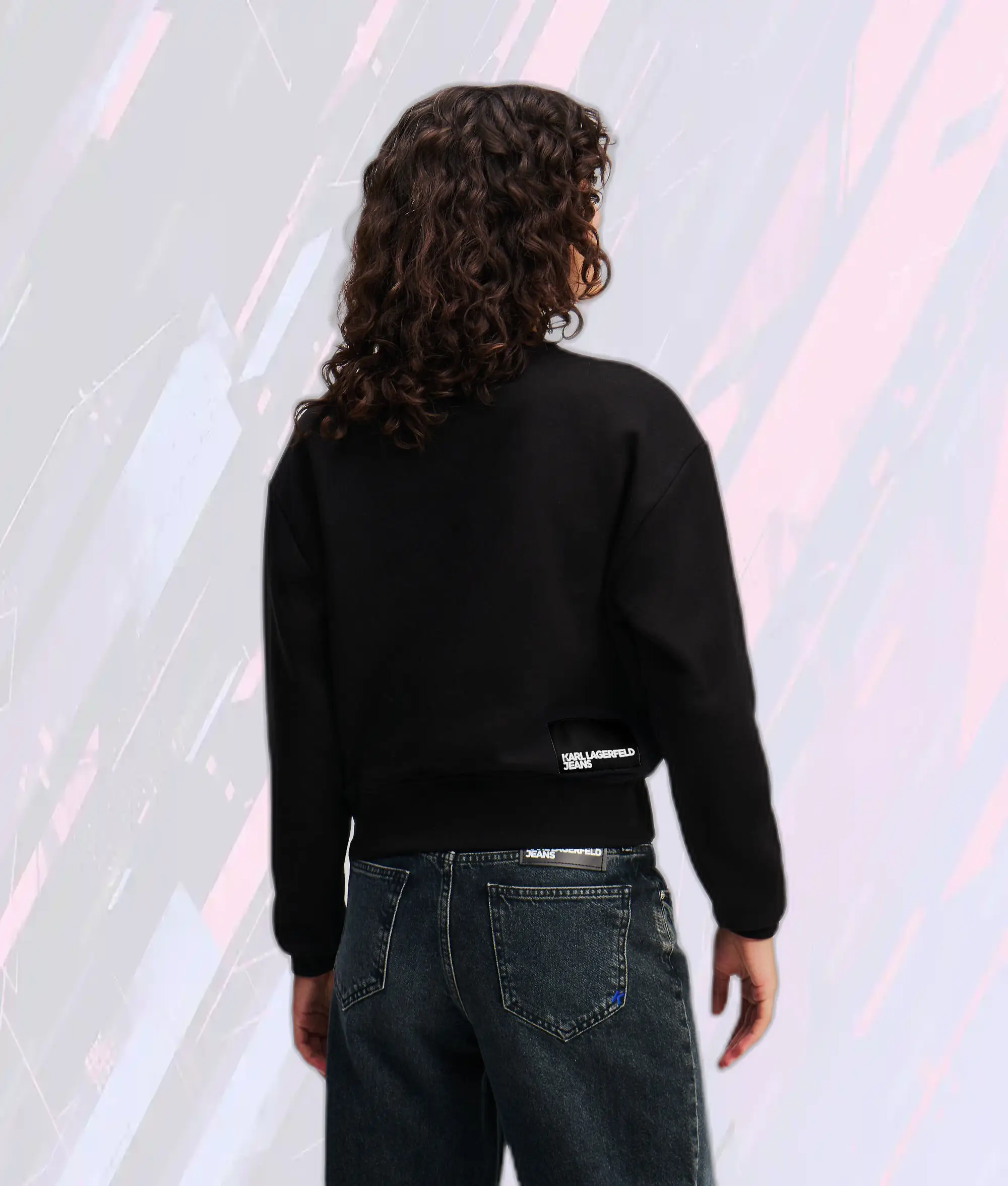 Karl Lagerfeld Noir – Pull à capuche avec motif KLJ