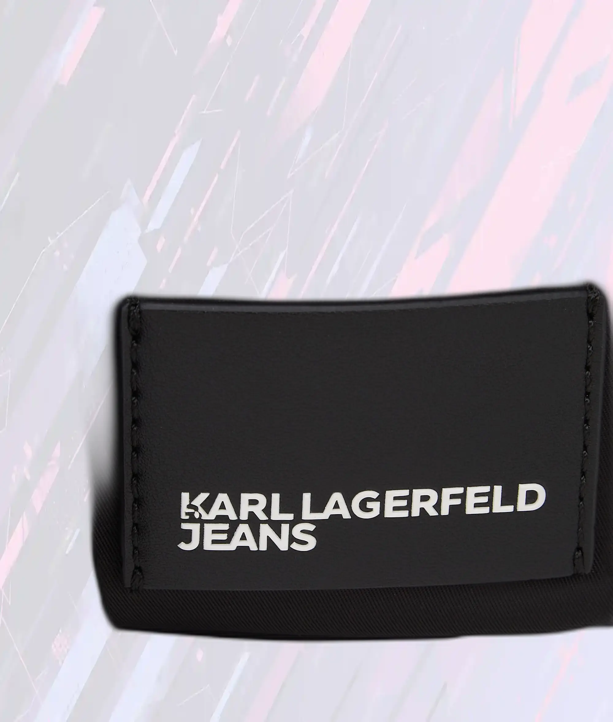 Sac photo Karl Lagerfeld en nylon résistant - Pochette bandoulière urbaine KLJ Noir