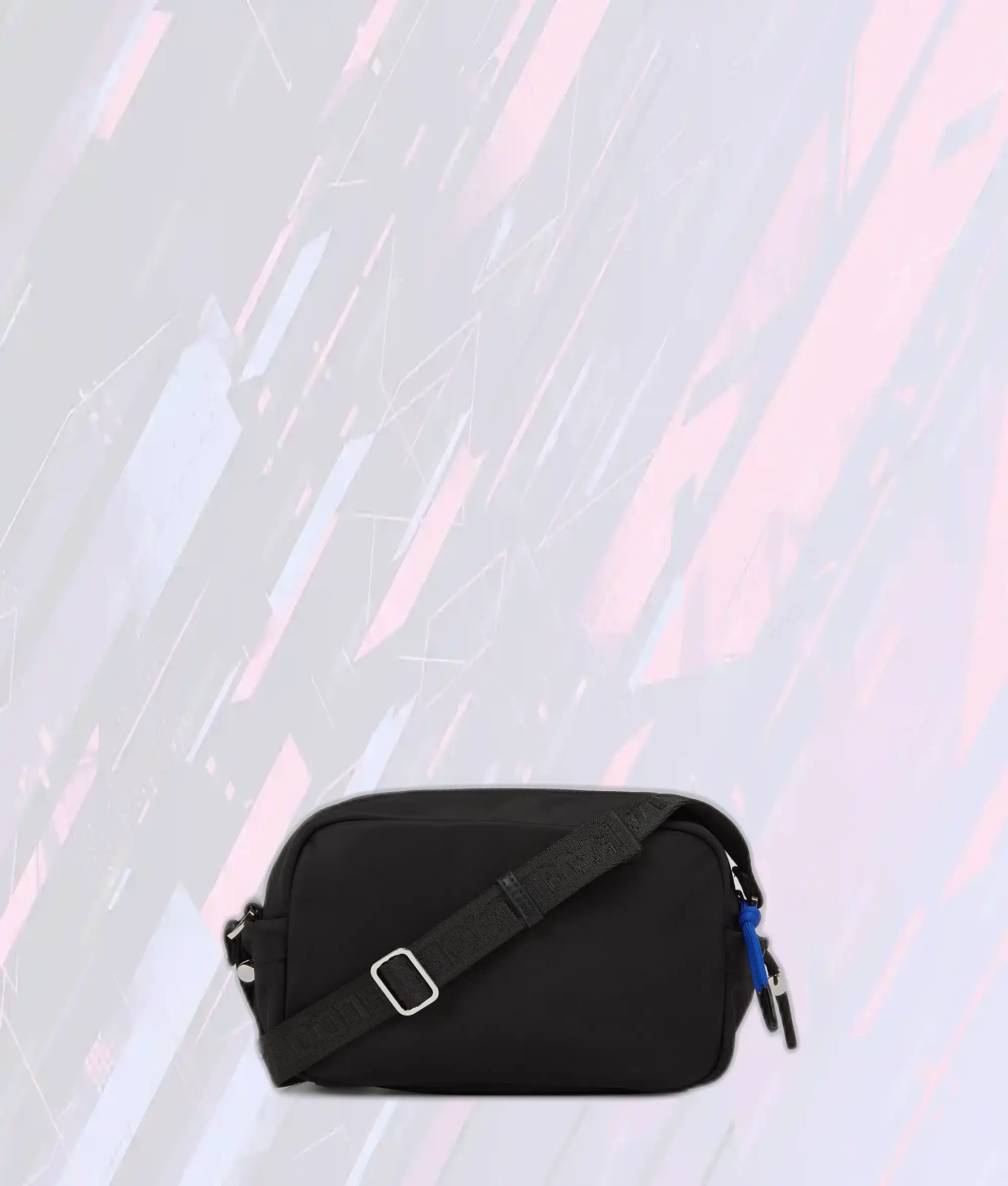 Sac photo Karl Lagerfeld en nylon résistant - Pochette bandoulière urbaine KLJ Noir