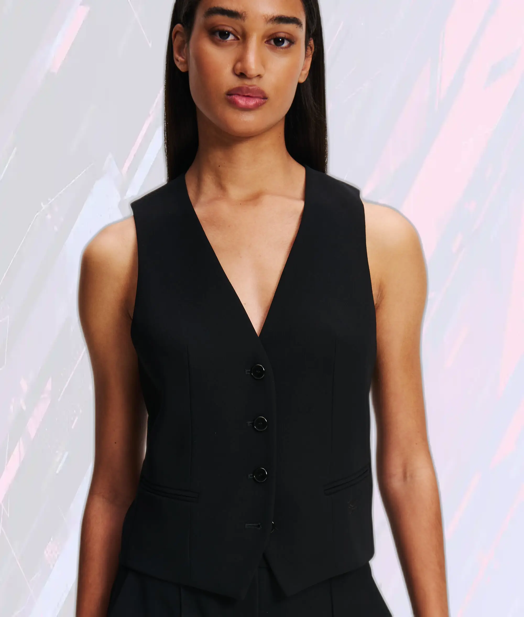 Veste Cintrée Haut de Gamme Noir Karl Lagerfeld