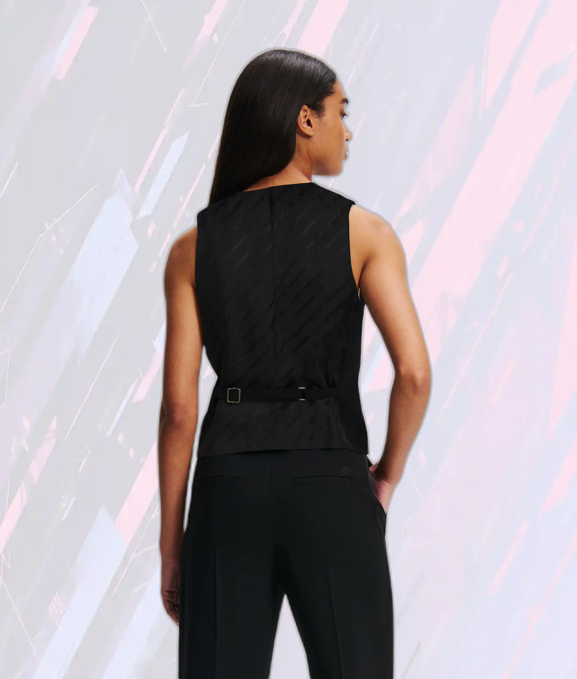 Veste Cintrée Haut de Gamme Noir Karl Lagerfeld
