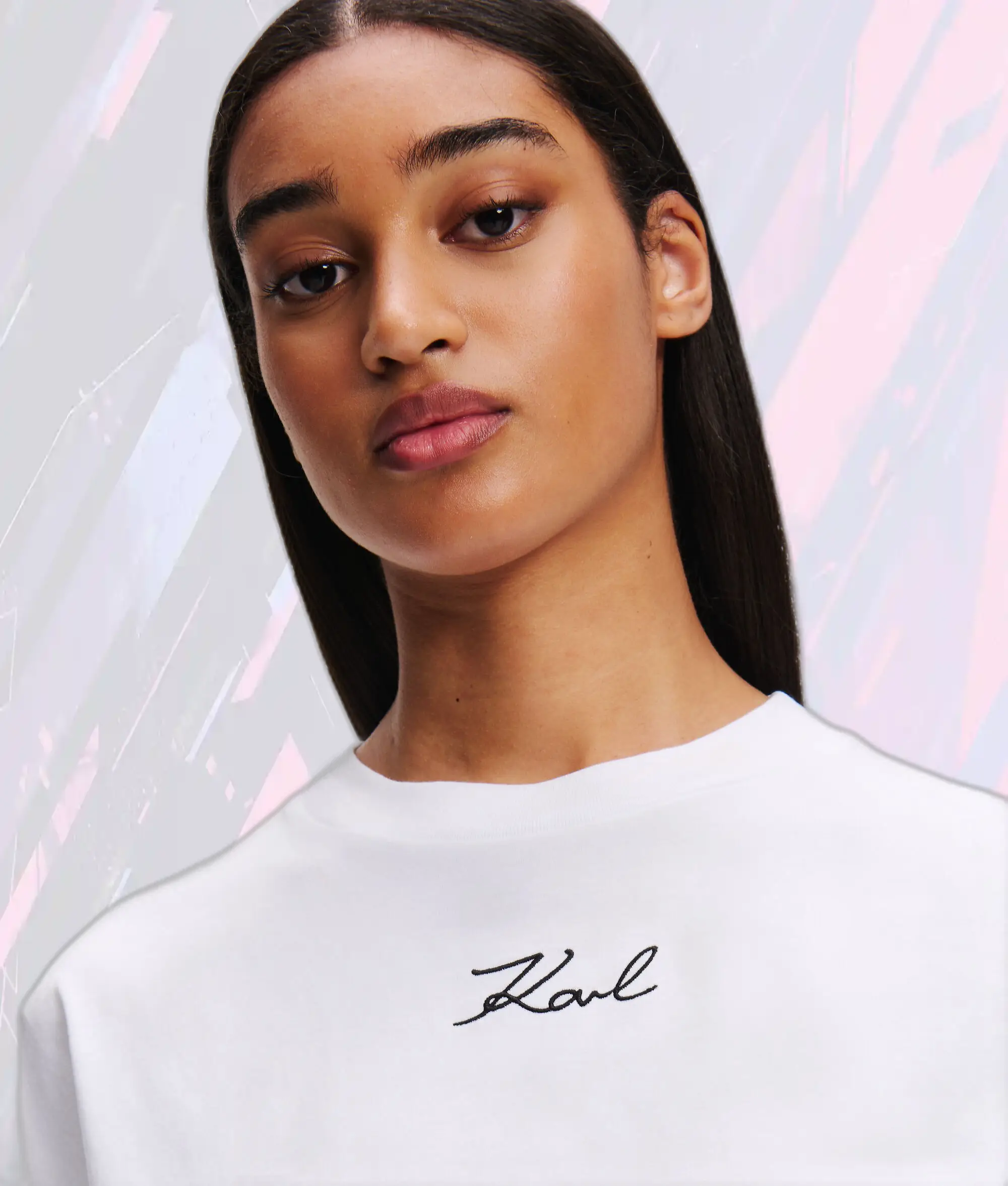 T-Shirt Emblématique Blanc Karl - Création Exclusive Lagerfeld