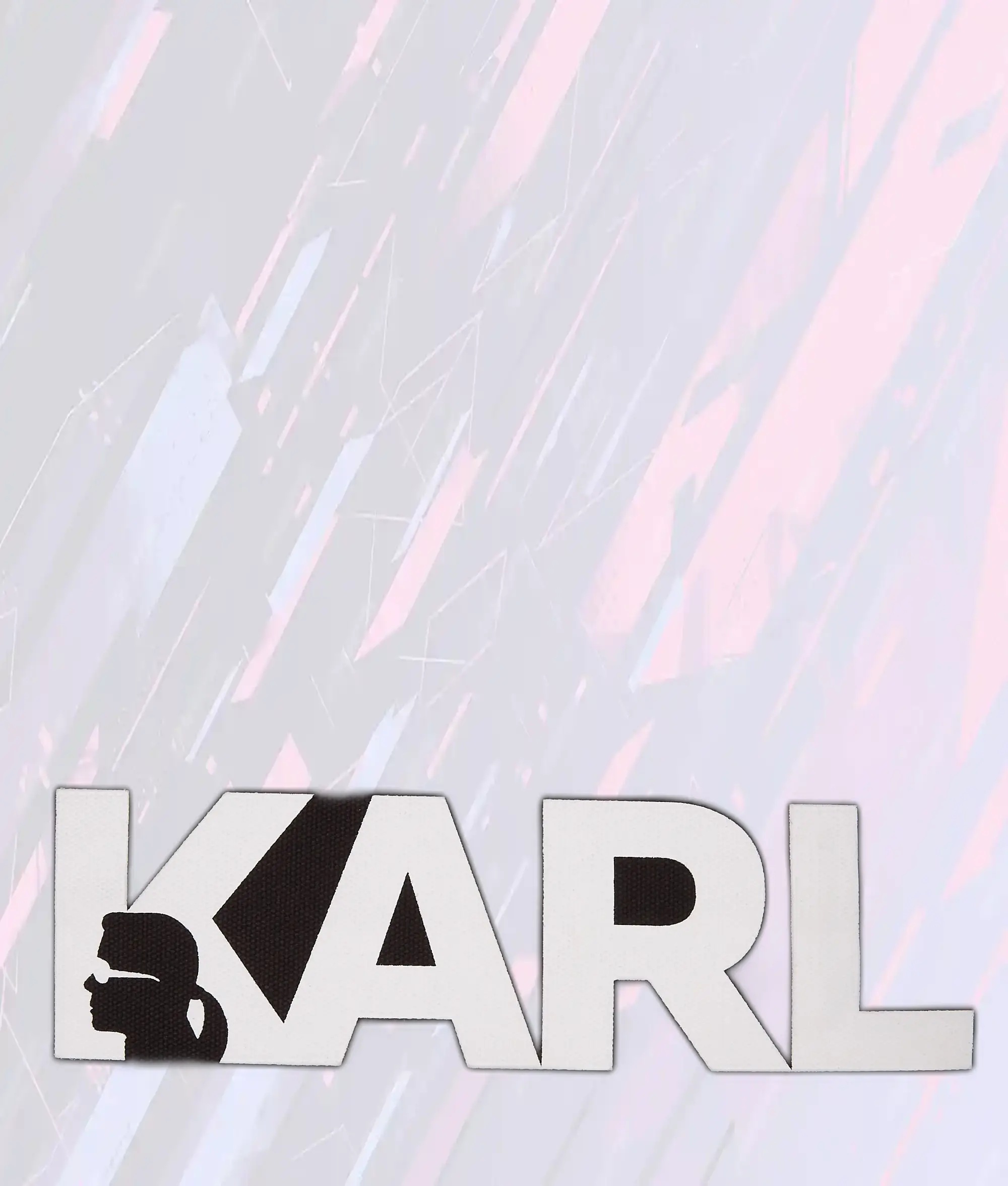 Karl Lagerfeld Essentiels - Sac Shopping Logo Grande Taille Noir & Blanc