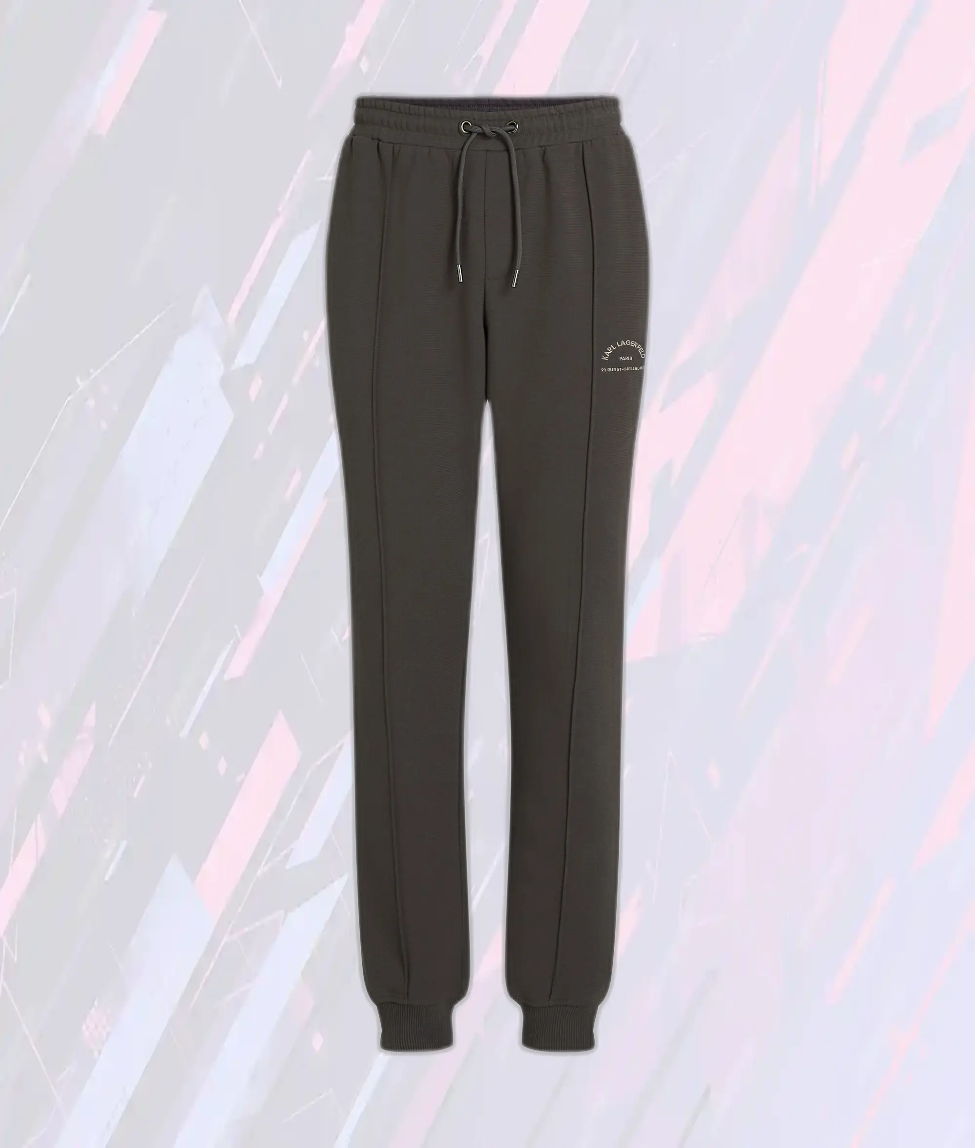 Karl Lagerfeld - Pantalon Sport Collection St-Guillaume en Béton Gris