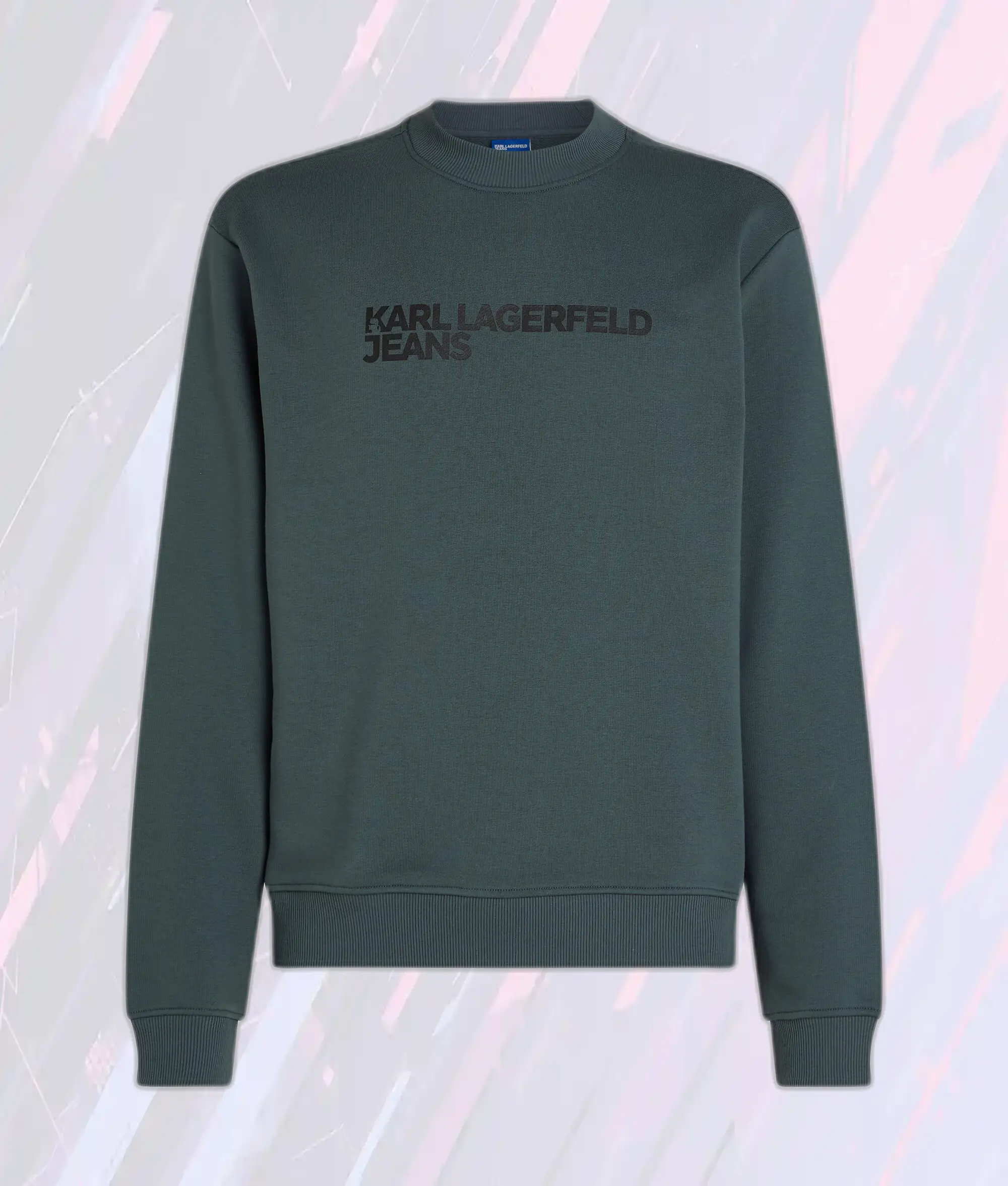 Pull Karl Lagerfeld motif Klj en ton ardoise foncé