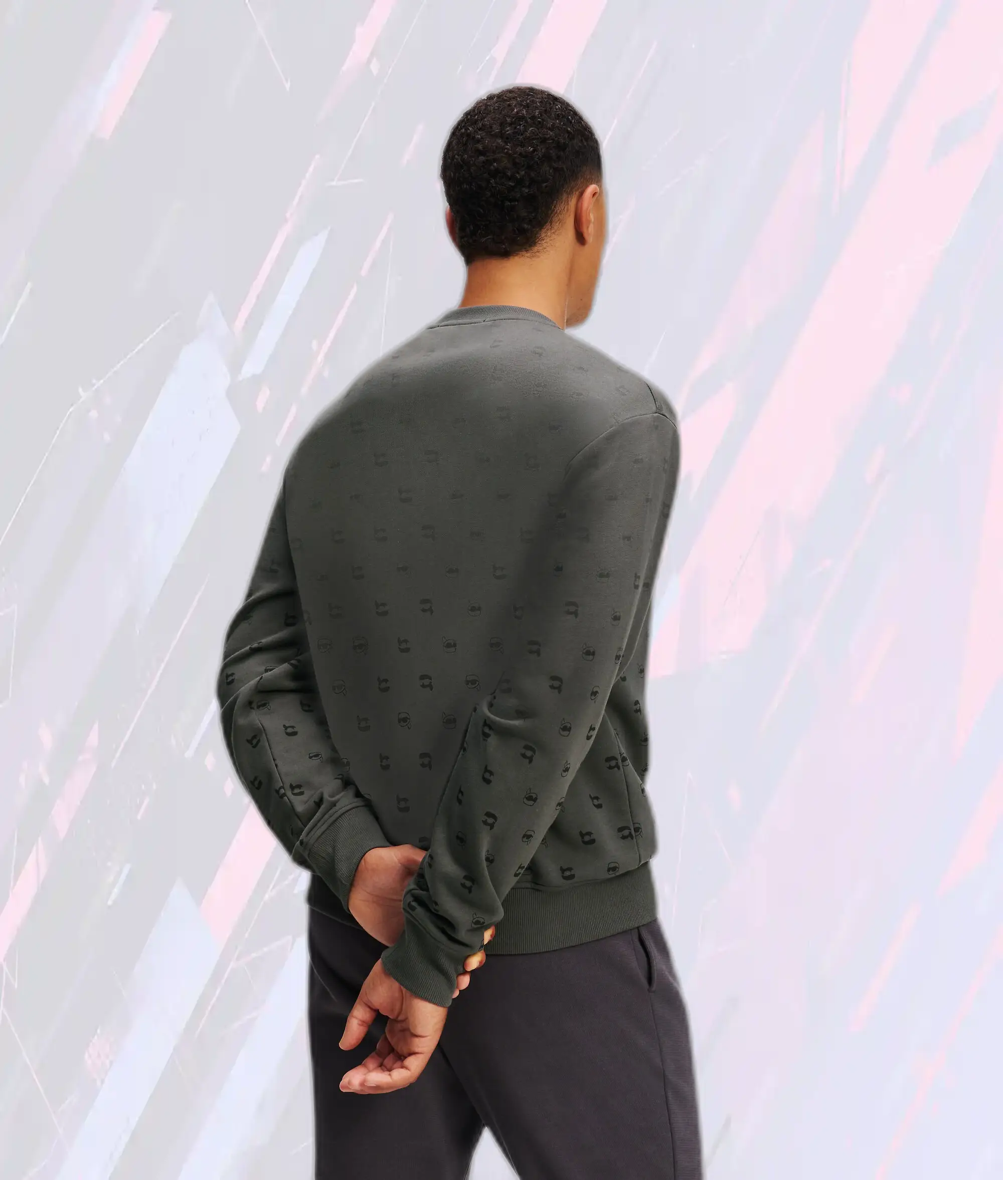 Sweat-shirt Graphique Total Karl Lagerfeld - Collection Asphalte Icône