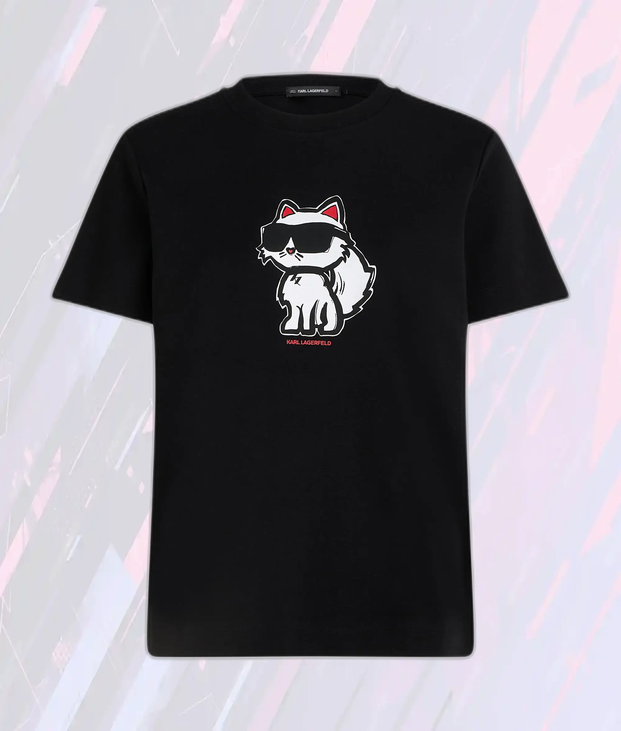 T-Shirt Karl Lagerfeld Noir Édition Choupette - Collection Ikon