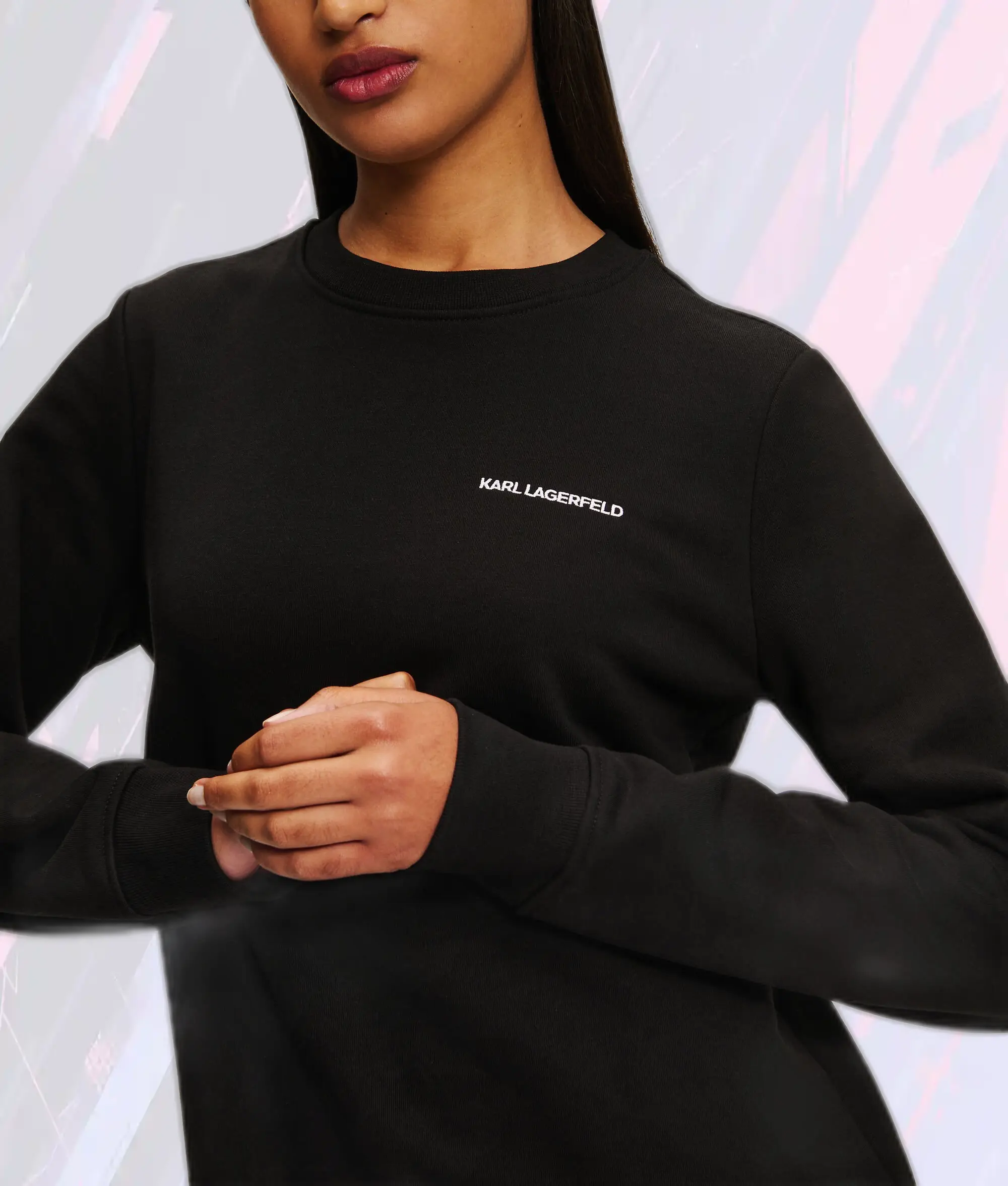 Pullover décontracté noir à motif Karl - Collection Lagerfeld