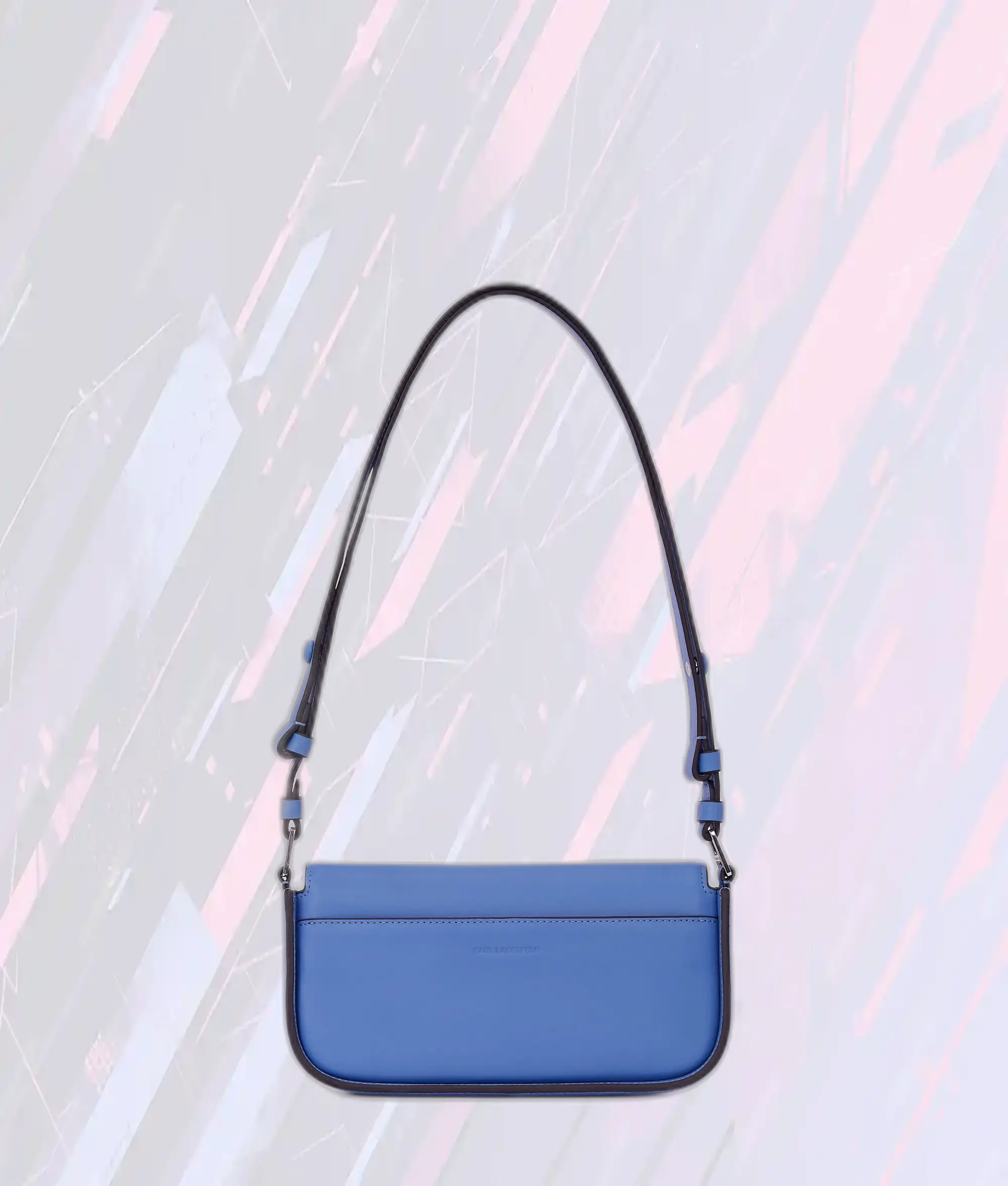 Sac Bandoulière Réversible Signature K Bleu Outremer de Karl Lagerfeld - Double Usage Élégant