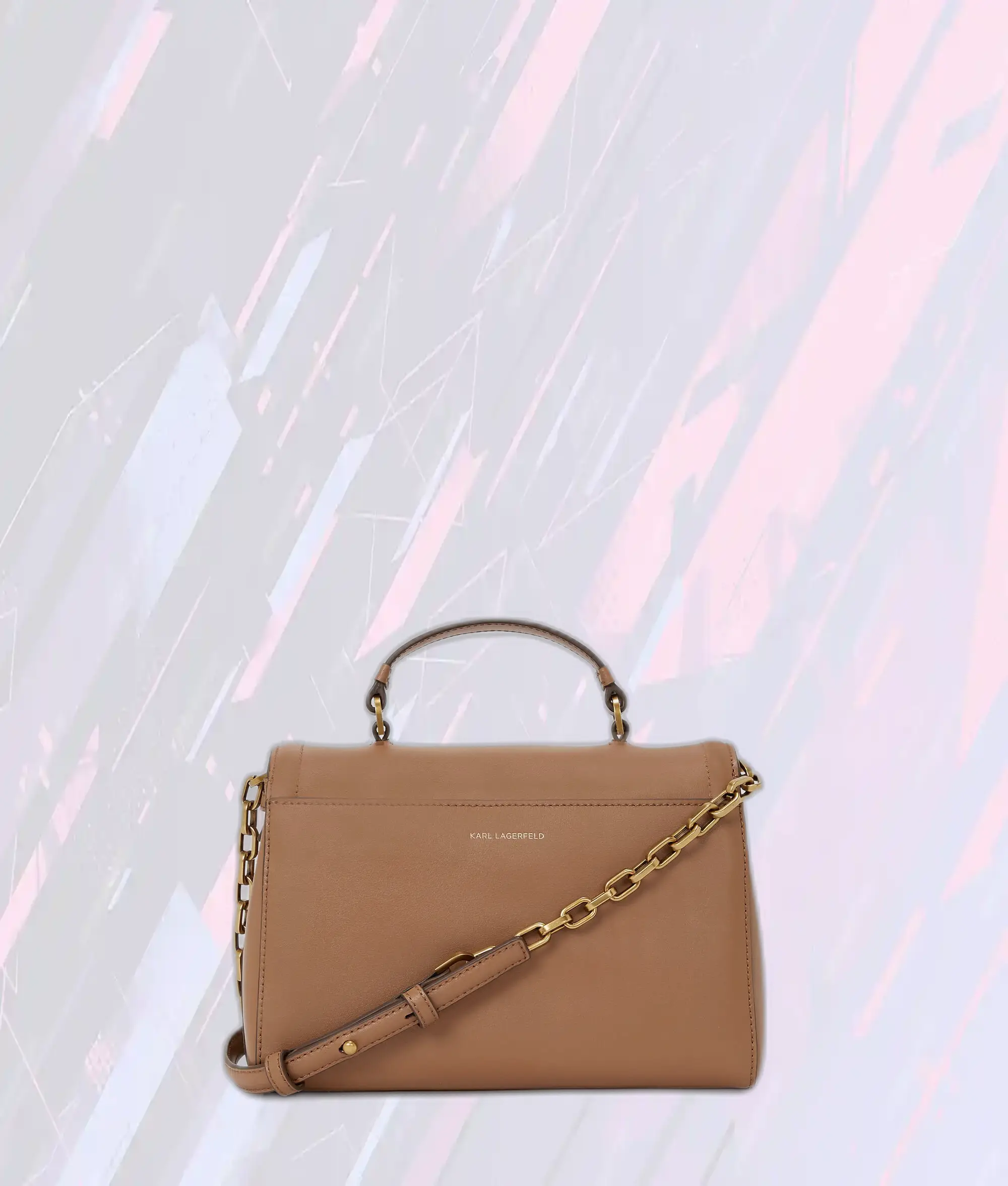 Sac bandoulière Karl Lagerfeld Terra K avec poignée supérieure - Modèle exclusif signature
