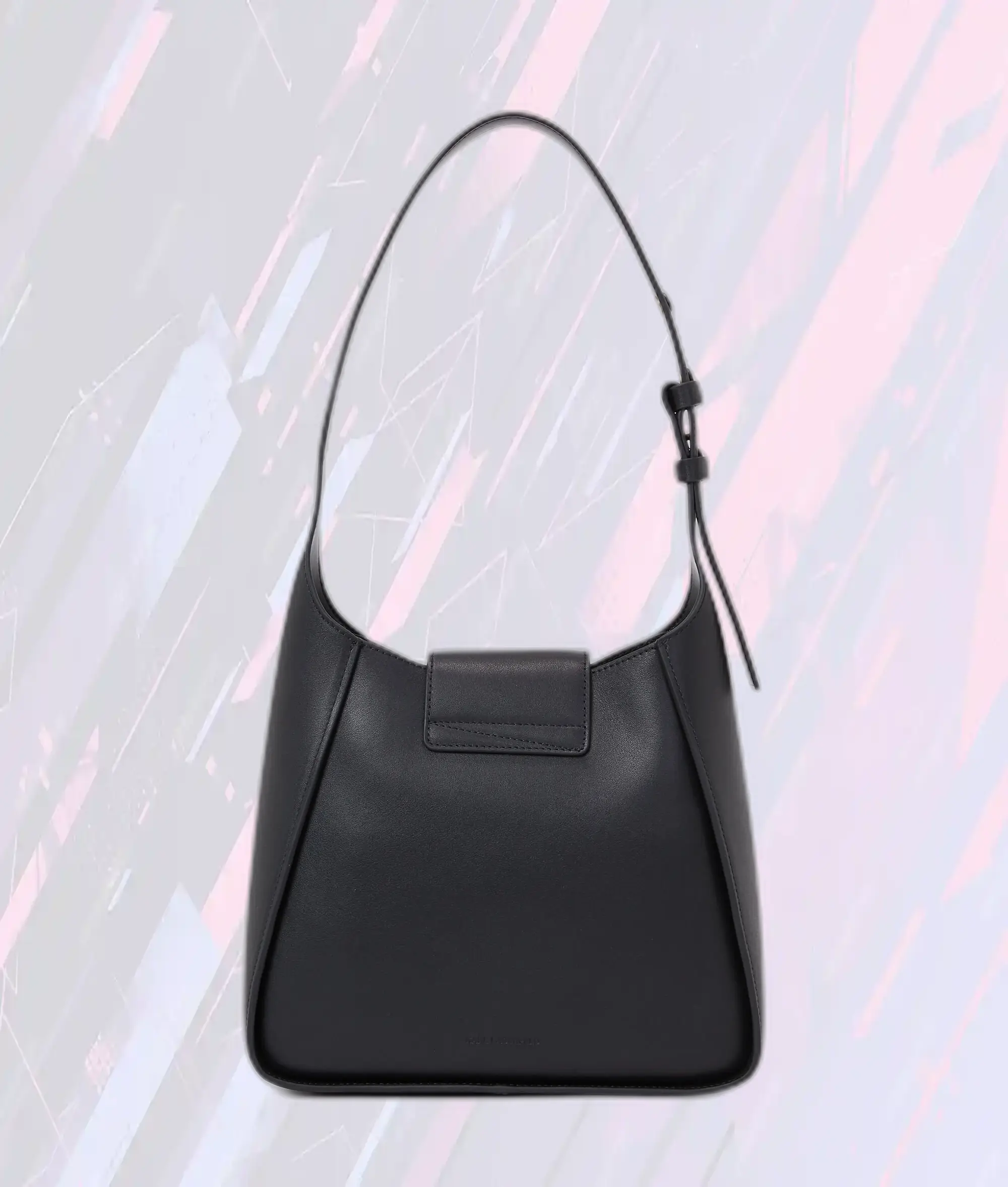 Sac Bandoulière Hobo Ébène avec Emblème K Karl Lagerfeld