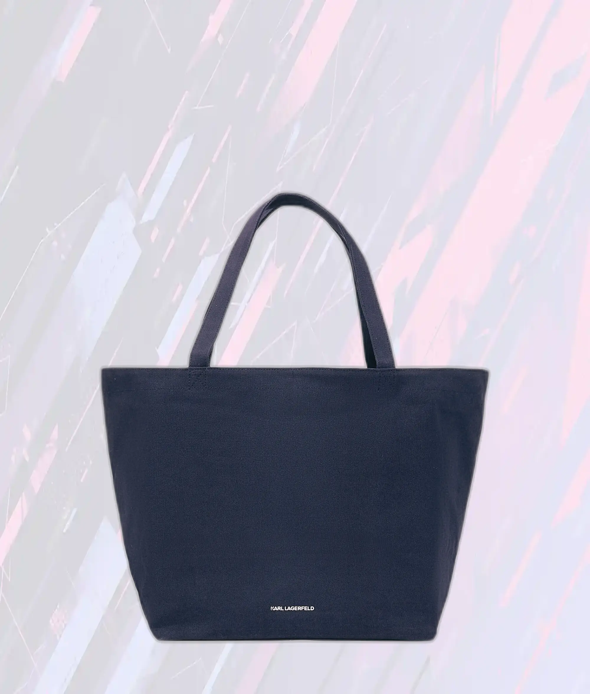 Élégance Parisienne - Sac Shopping Signature Karl Lagerfeld en Noir Iris, Collection Saint-Guillaume