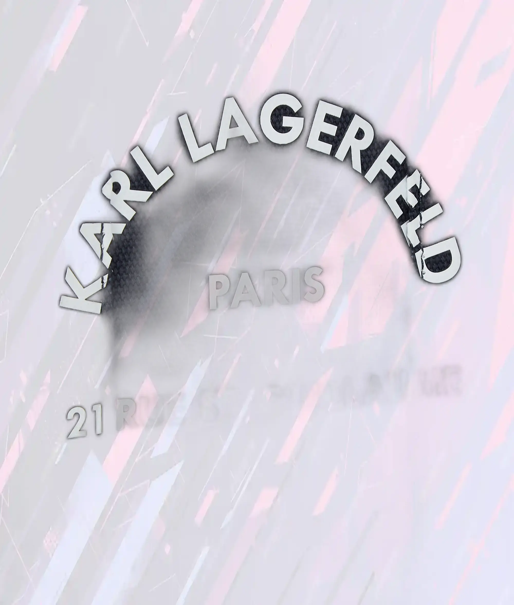 Sac Carré Fourre-tout Karl Lagerfeld - Motif Iris Noir Édition Rue Saint-Guillaume