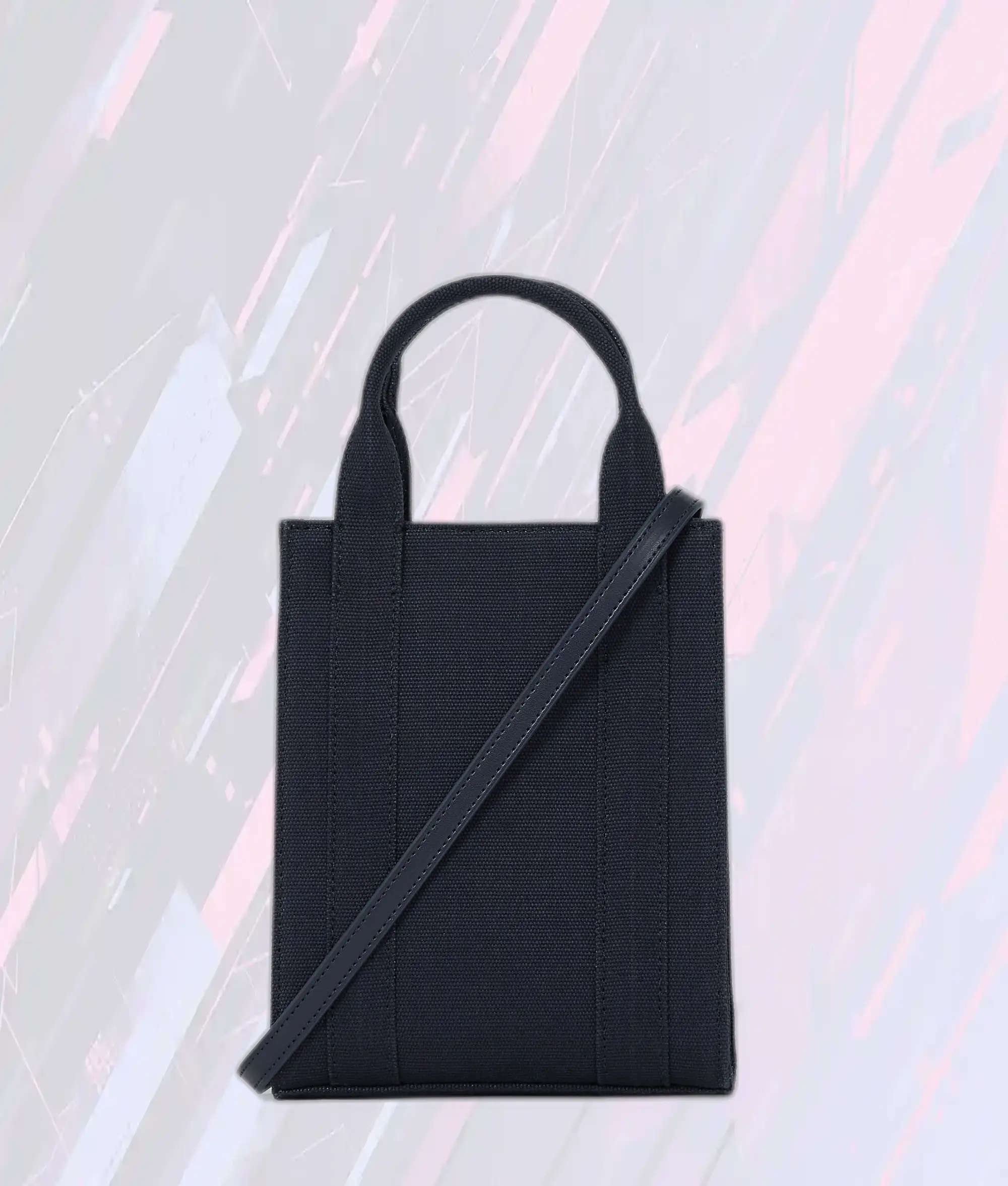 Sac Carré Fourre-tout Karl Lagerfeld - Motif Iris Noir Édition Rue Saint-Guillaume