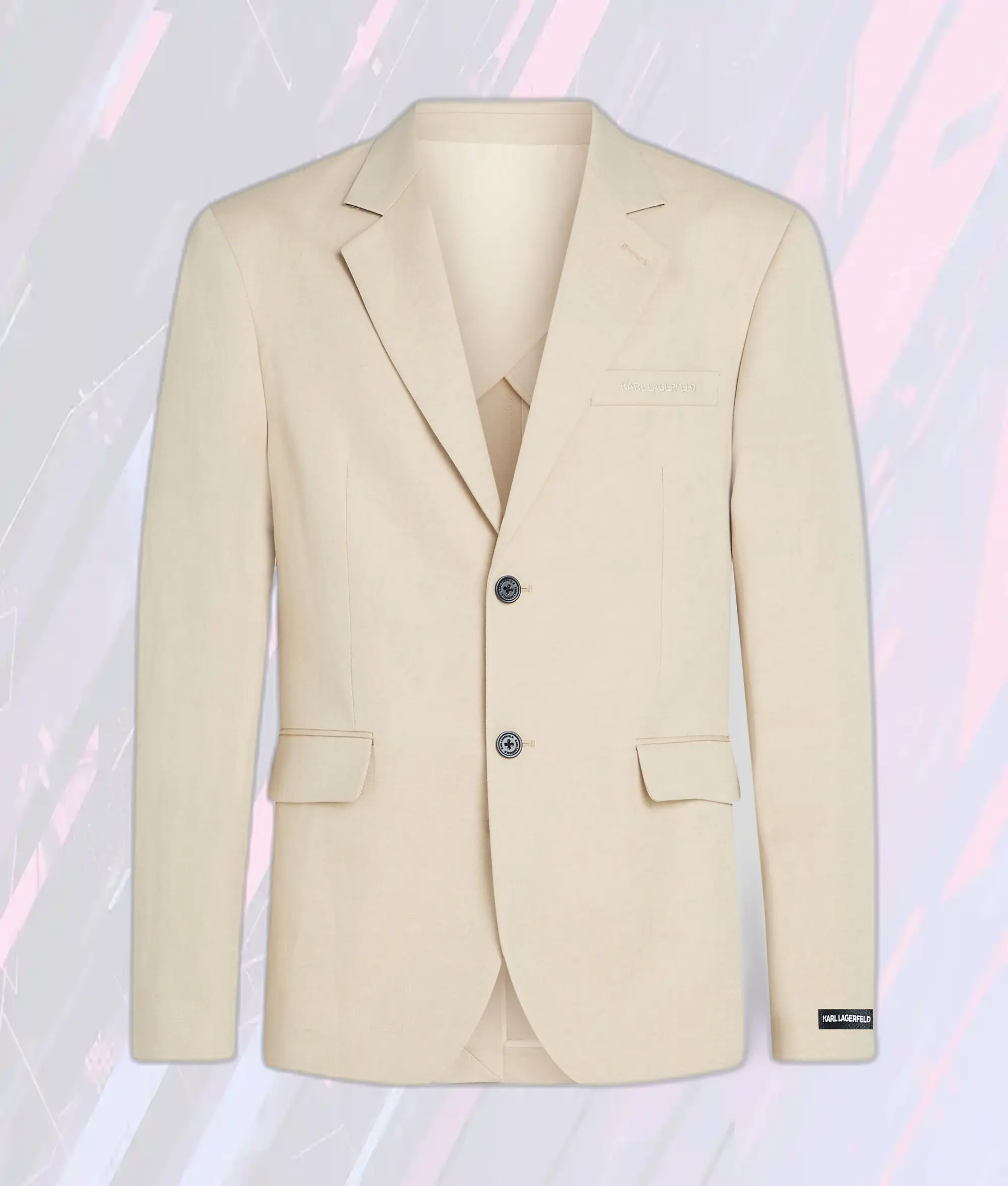 Veste Trench en Lin Karl Lagerfeld - Blazer Classique à Double Boutonnage