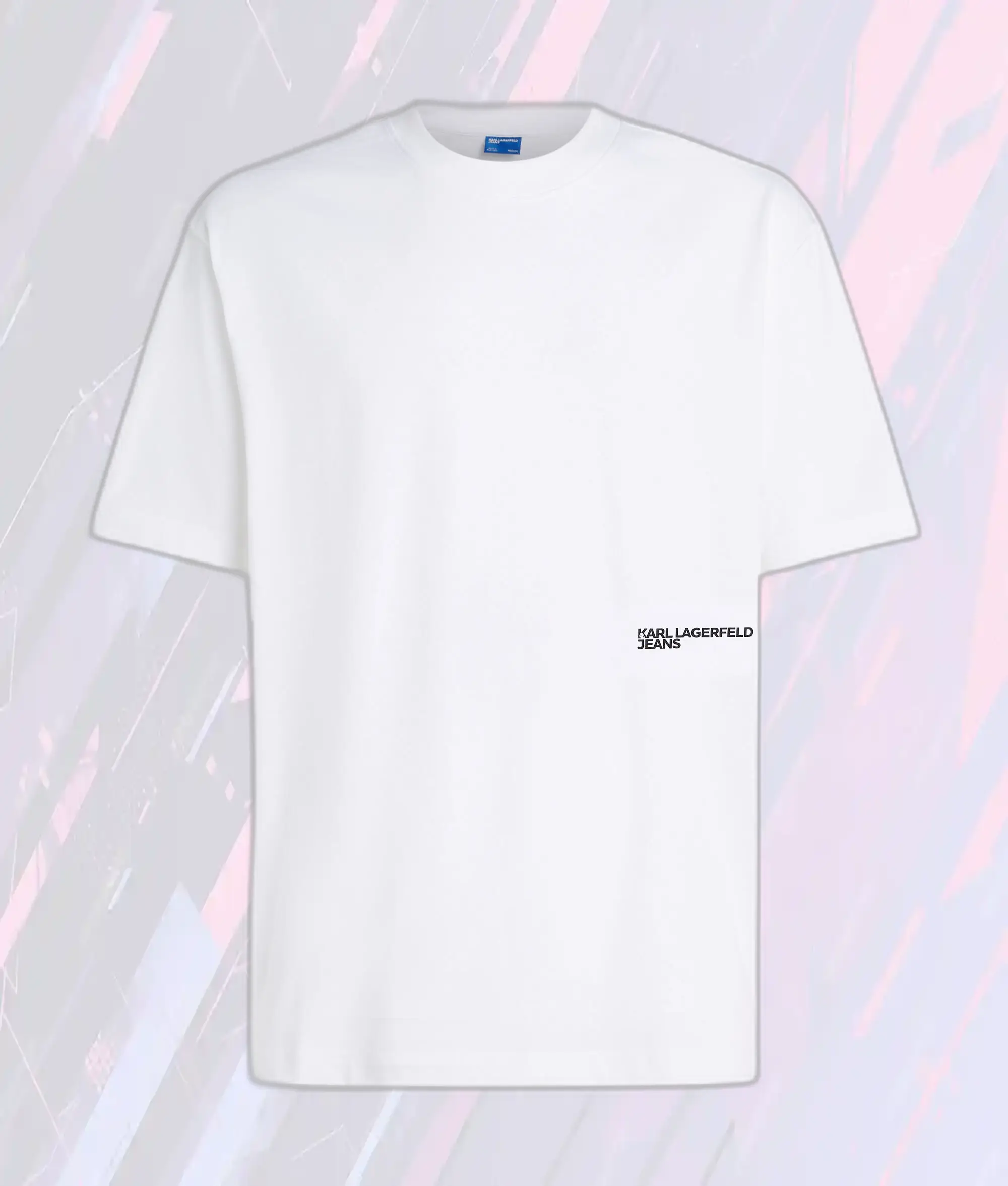 T-shirt Karl Lagerfeld signature - Blanc avec design graphique exclusif