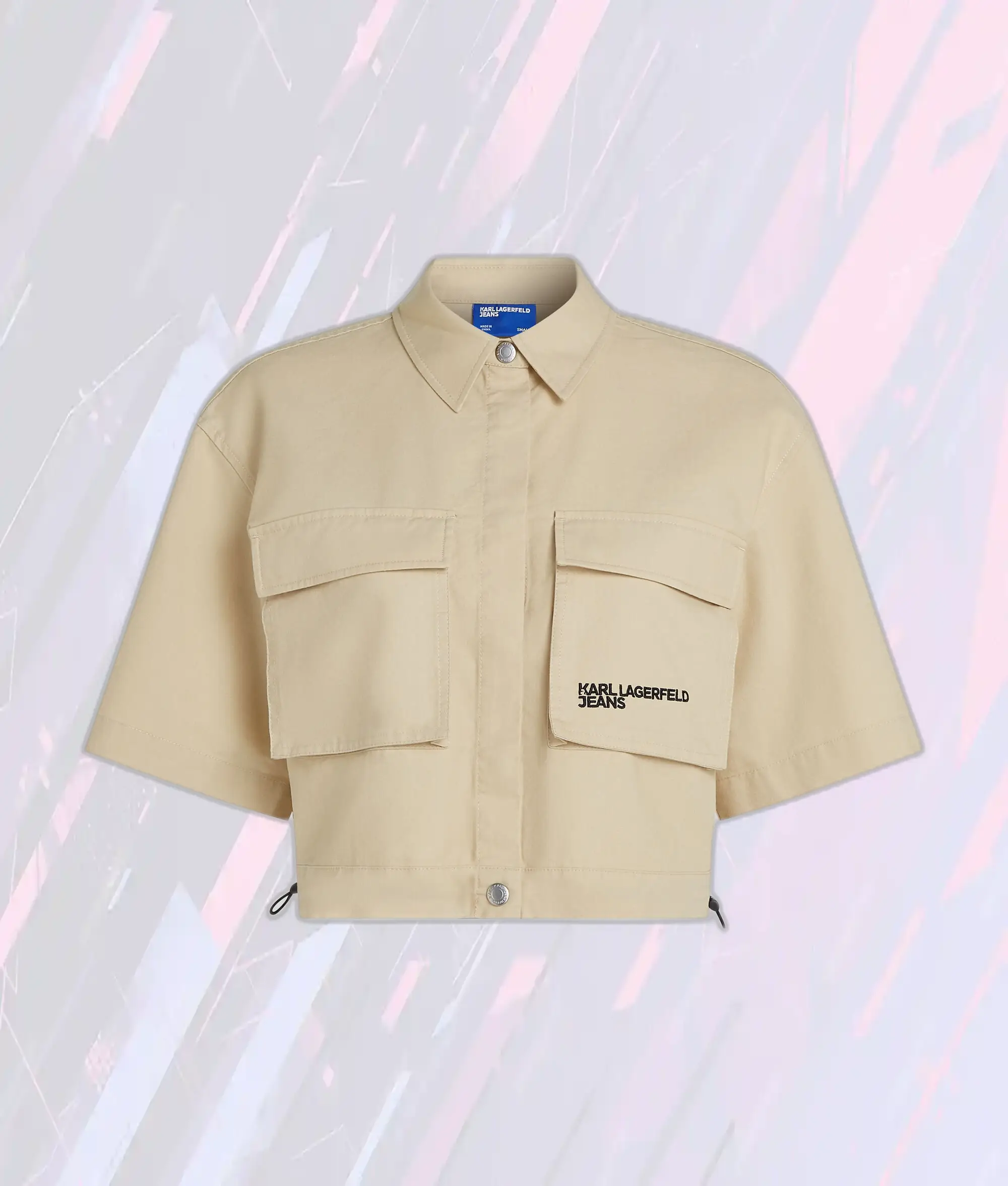 Karl Lagerfeld Chemise Utilitaire Cendre-Bois