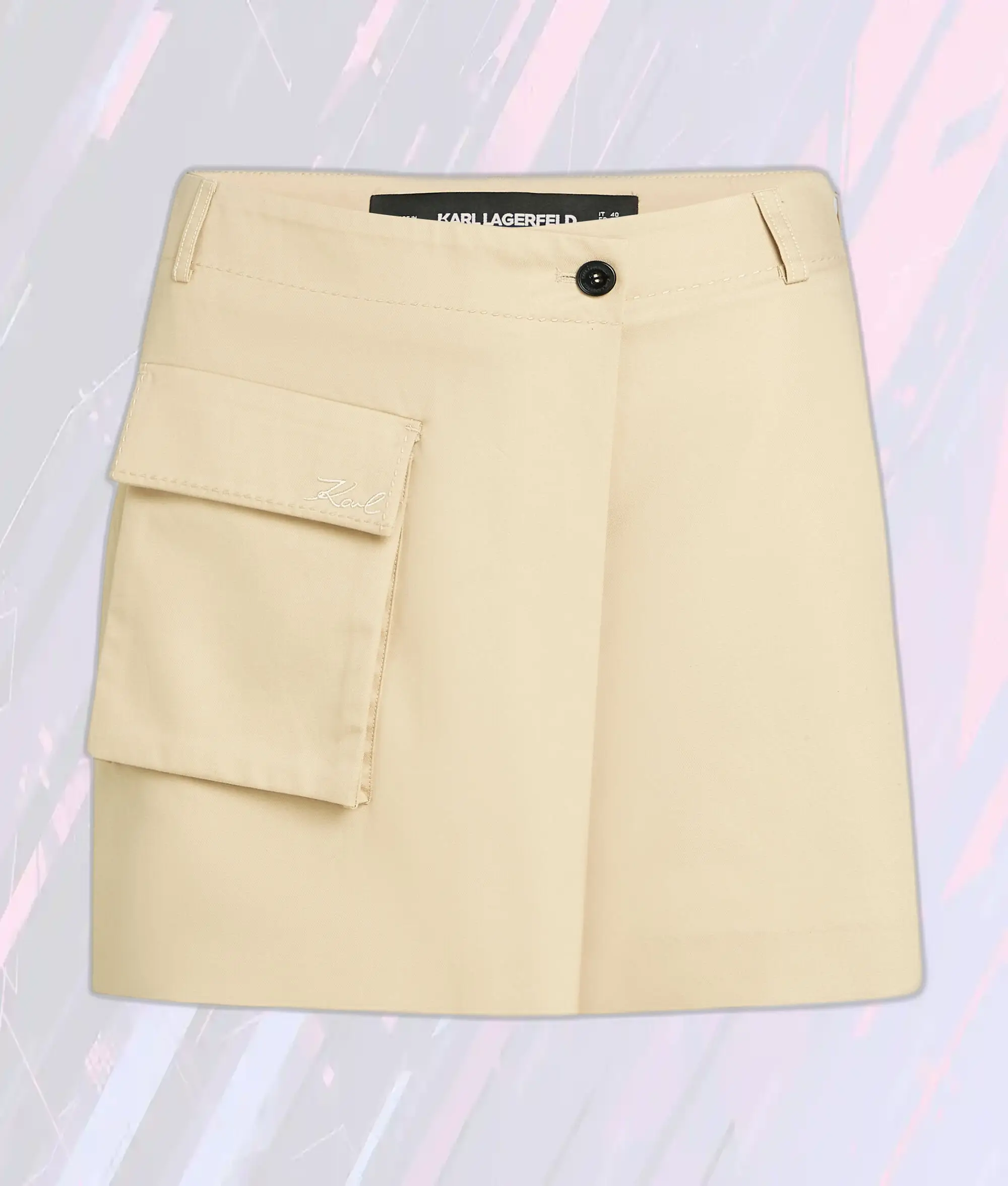Karl Lagerfeld Jupe-culotte Nomade à Poches Plaquées - Style Urbain Minimaliste