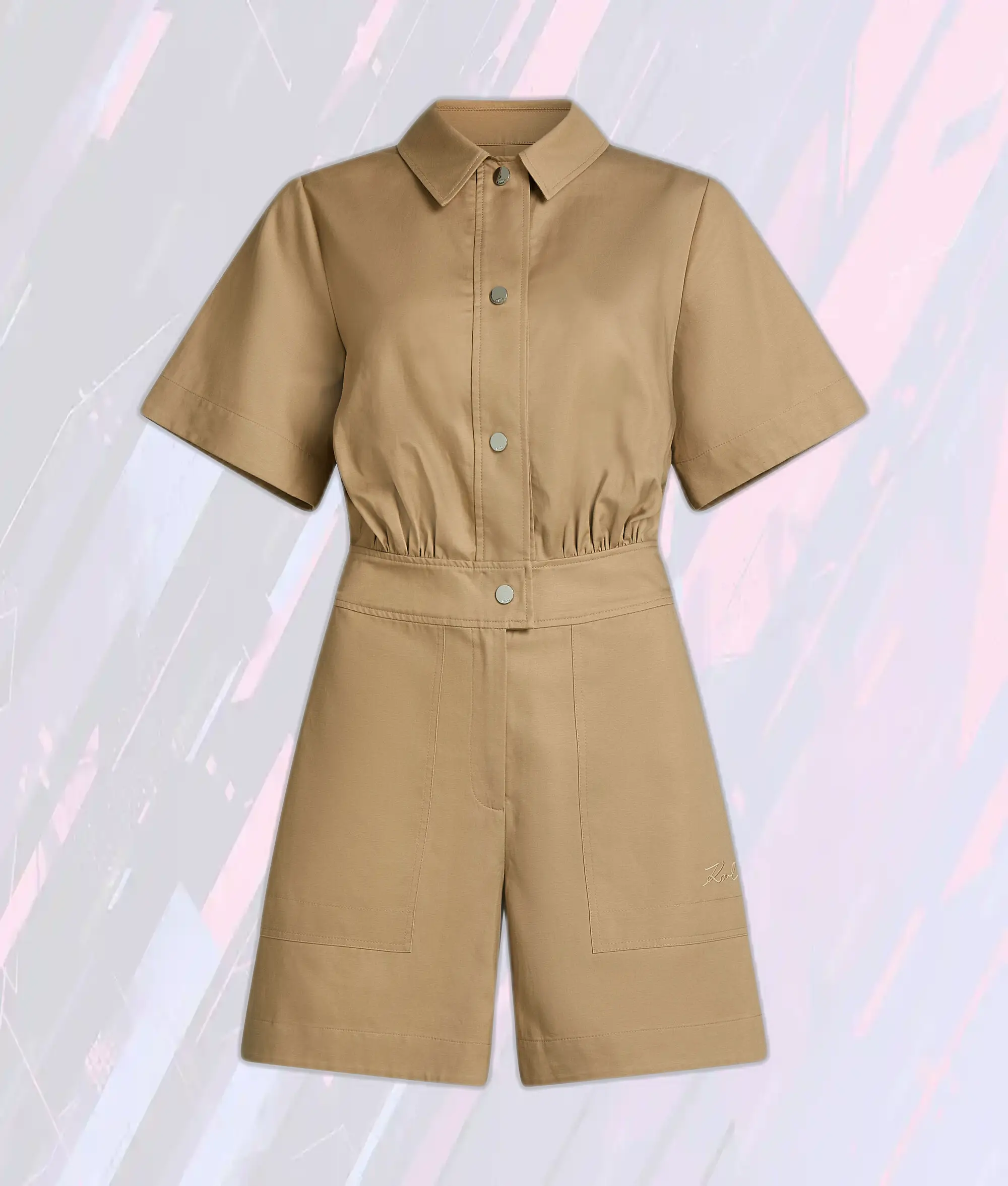 Combinaison Cargo Nuance Caramel Karl Lagerfeld - Style Urbain & Fonctionnel