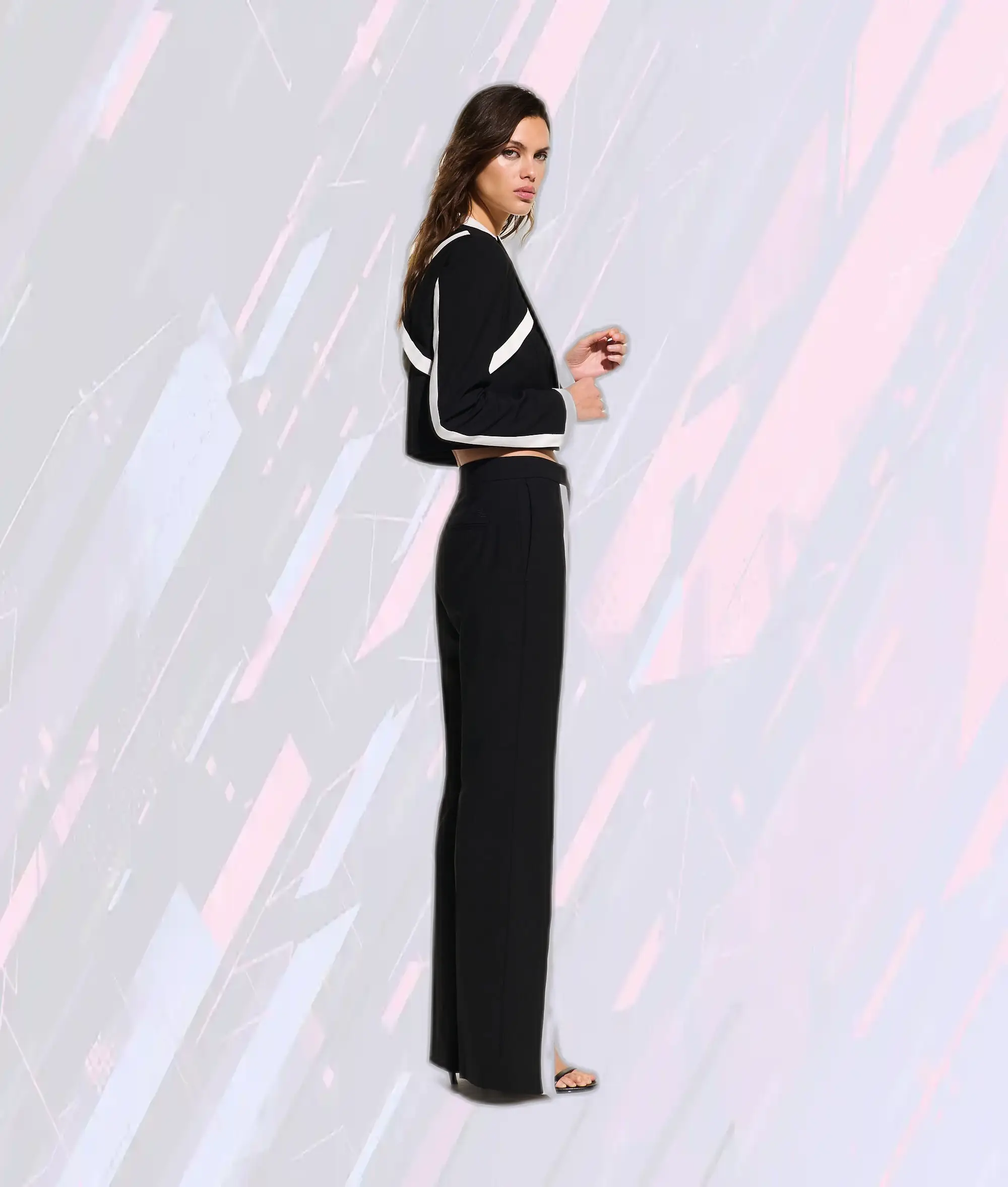 Veste sur Mesure Karl Lagerfeld & Joann en Noir Élégant - Coupe Premium