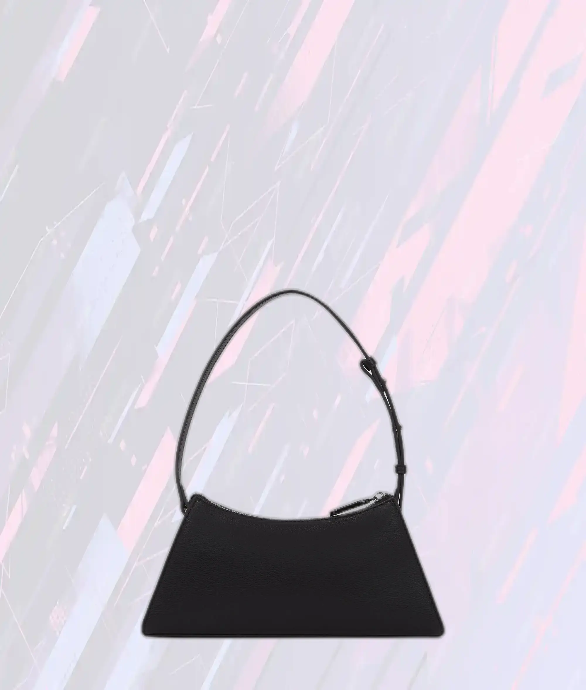 Sac Bandoulière Noir Géométrique Mini Karl Lagerfeld Élégant