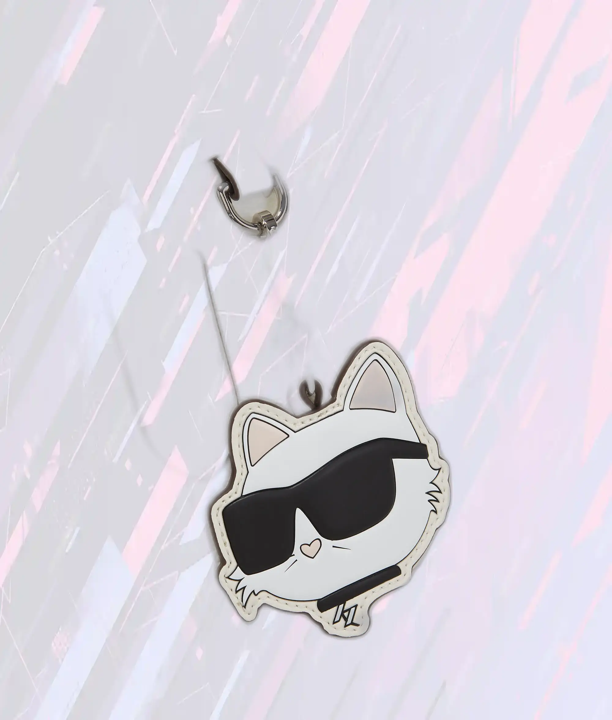 Sac Fourre-Tout Icone Karl Lagerfeld - Motif Ombré NFT Édition Limitée - Taille Moyen Blanc Déstructuré