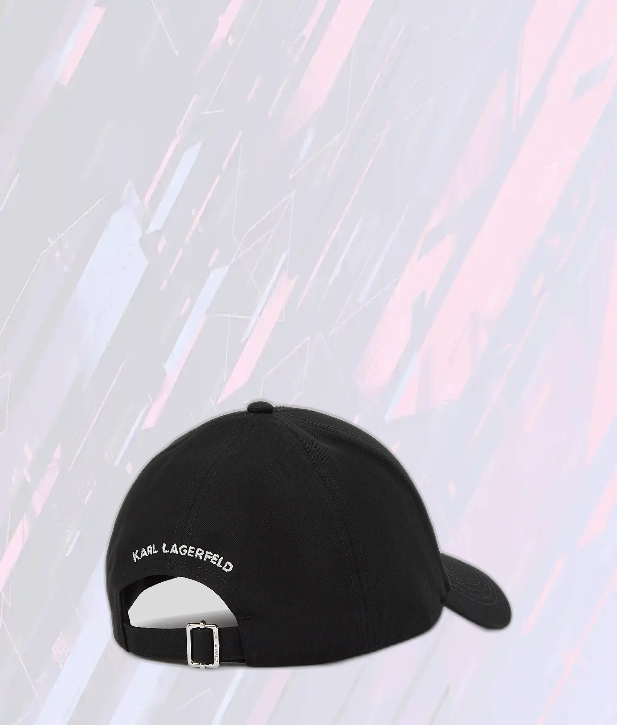 Casquette Strass Noir Édition Iconique Karl Lagerfeld