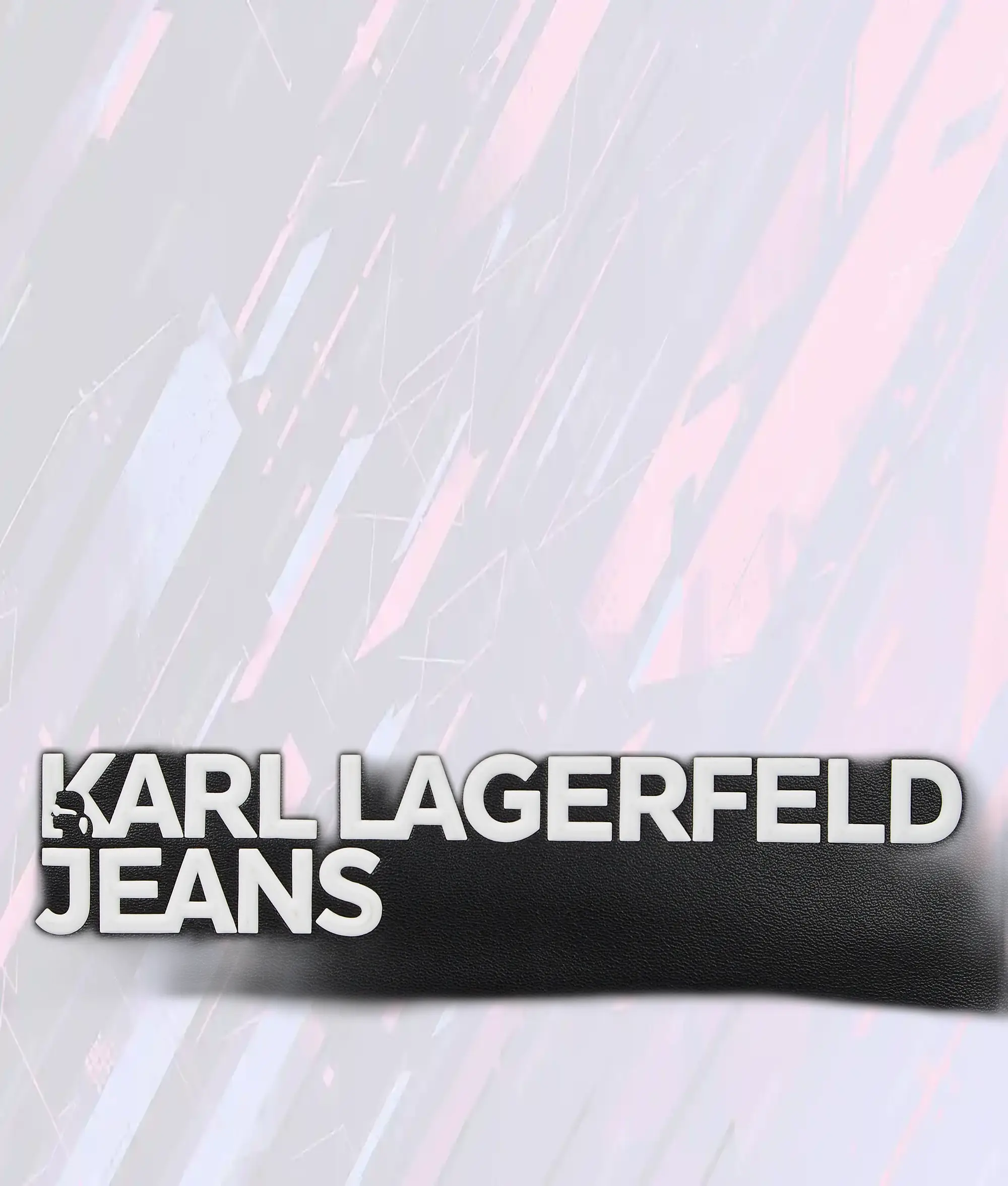 Sac Bandoulière Mini en Rafia Naturel & Noir - Édition Karl Lagerfeld