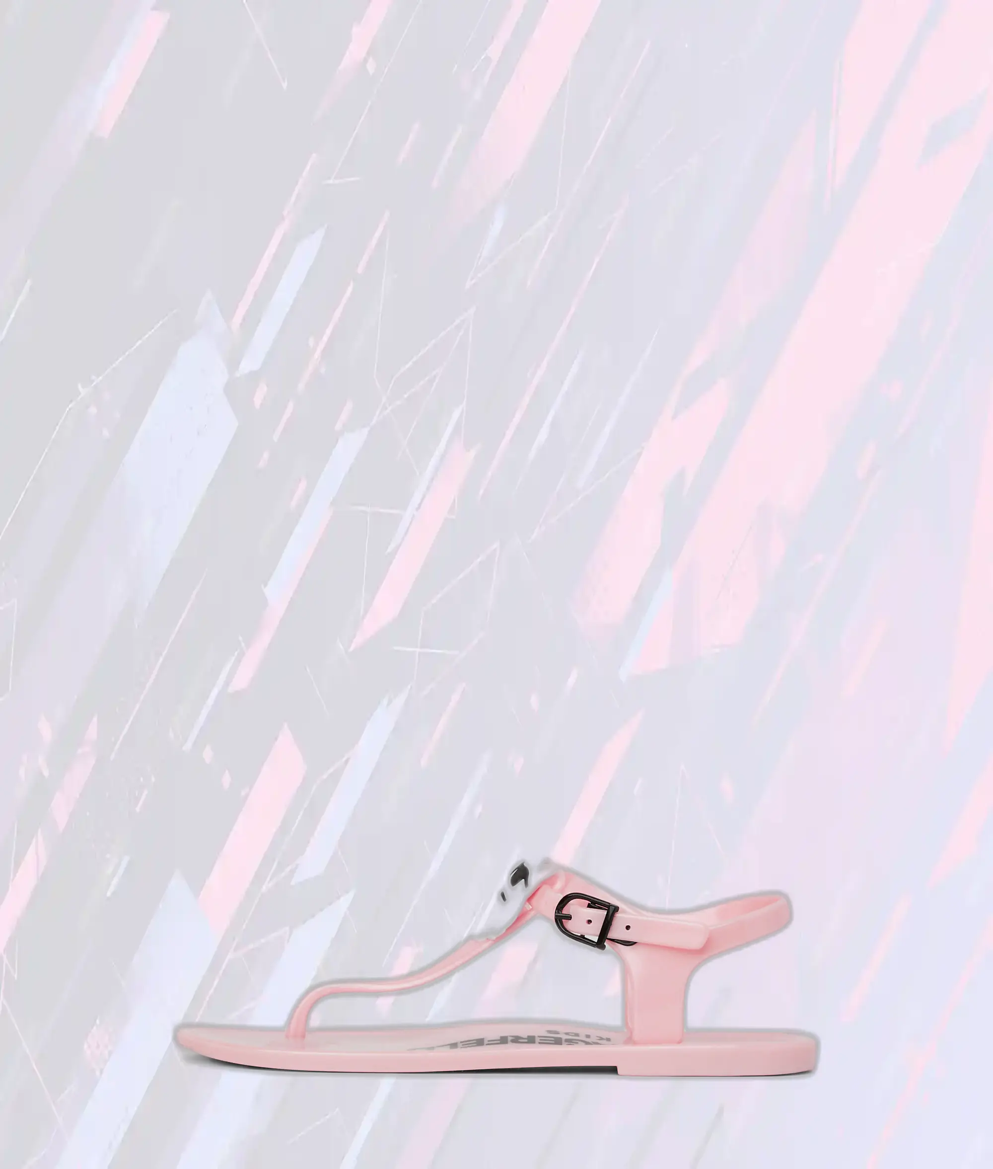 Sandales en Gel Icone pour Fille - Nuances Rose et Rouge Karl Lagerfeld