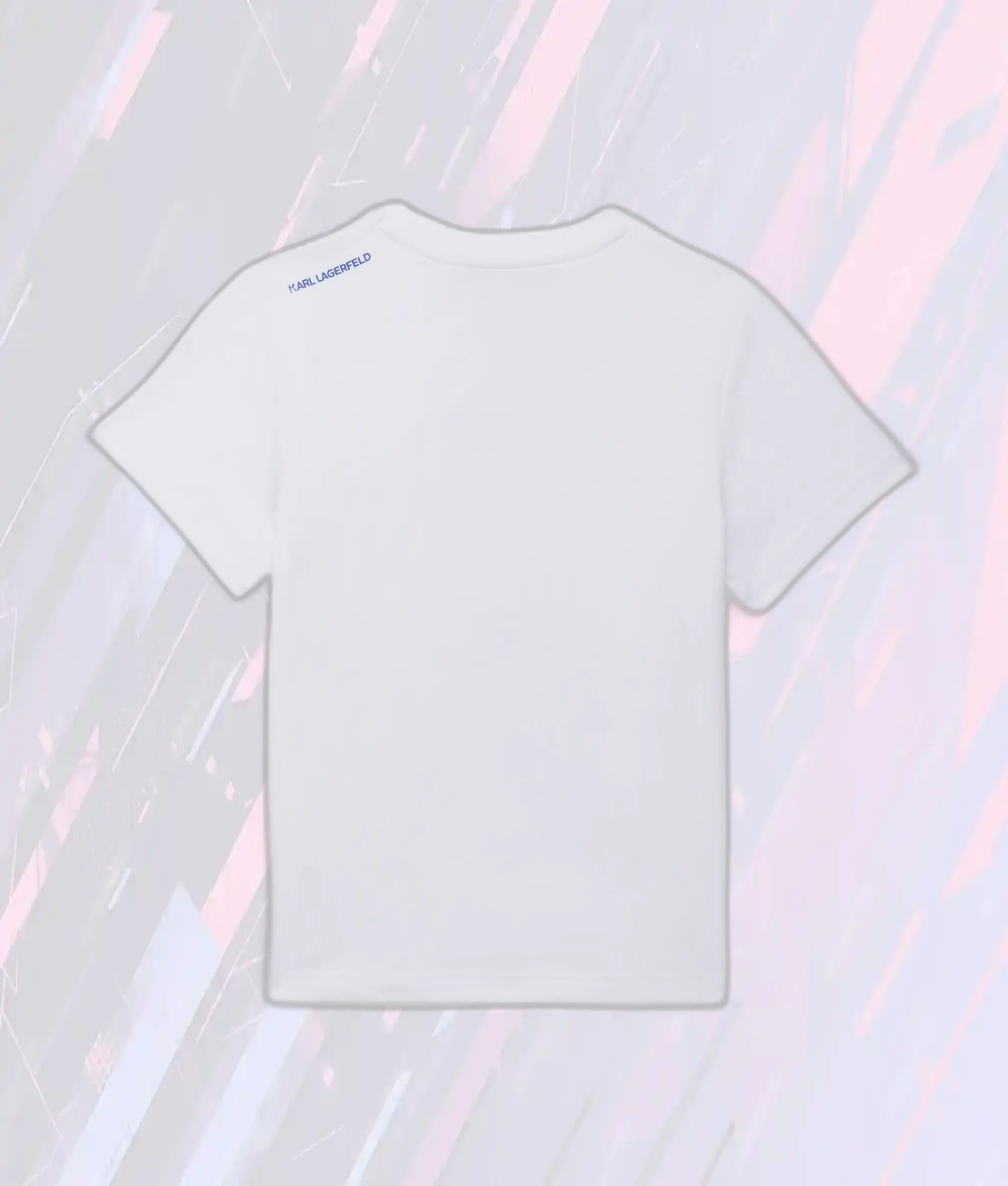 Tee Homme Iconique Karl Lagerfeld - Silhouette Blanc Édition Limitée