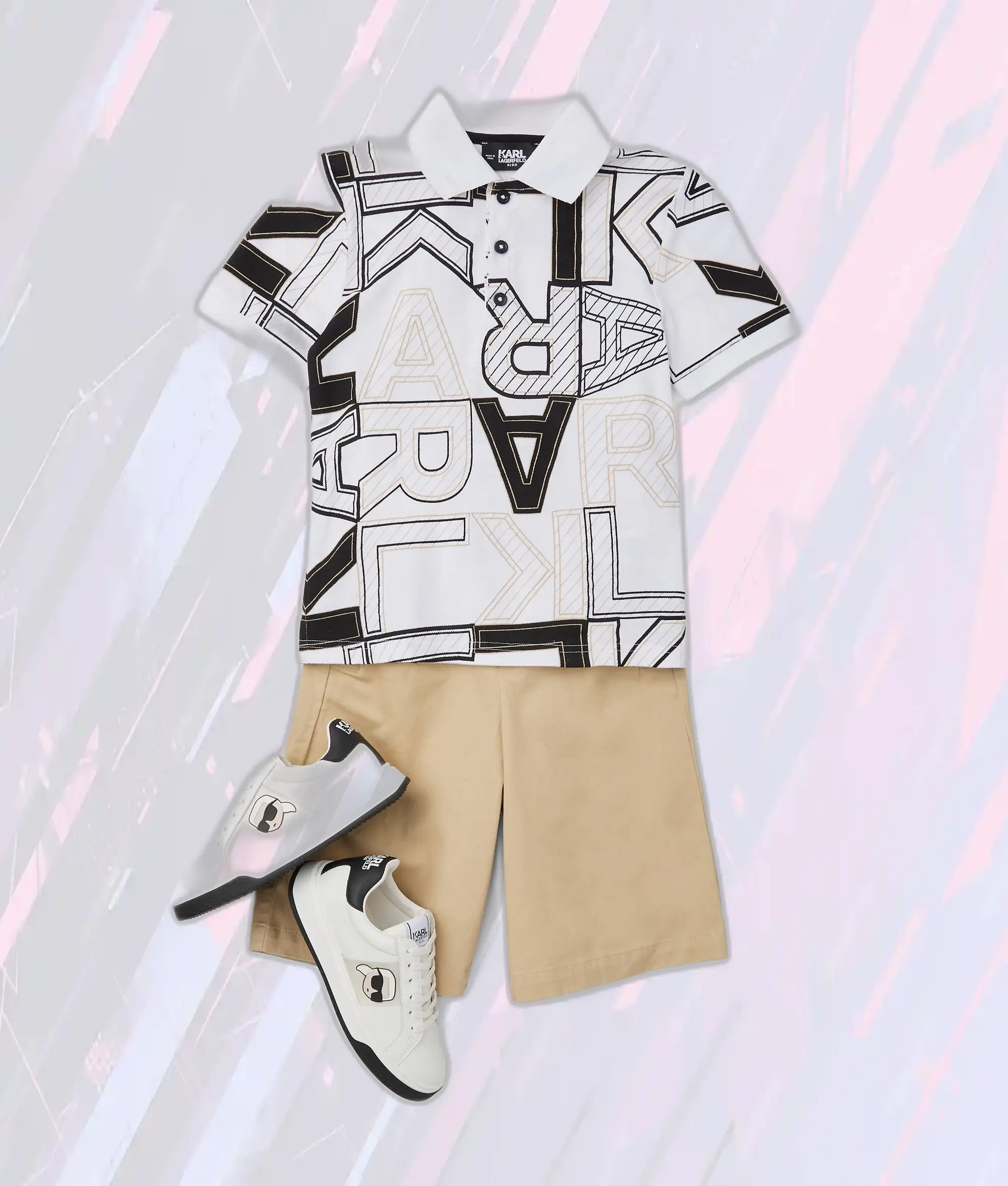 Karl Lagerfeld Bermudas Doré Clair pour Garçons