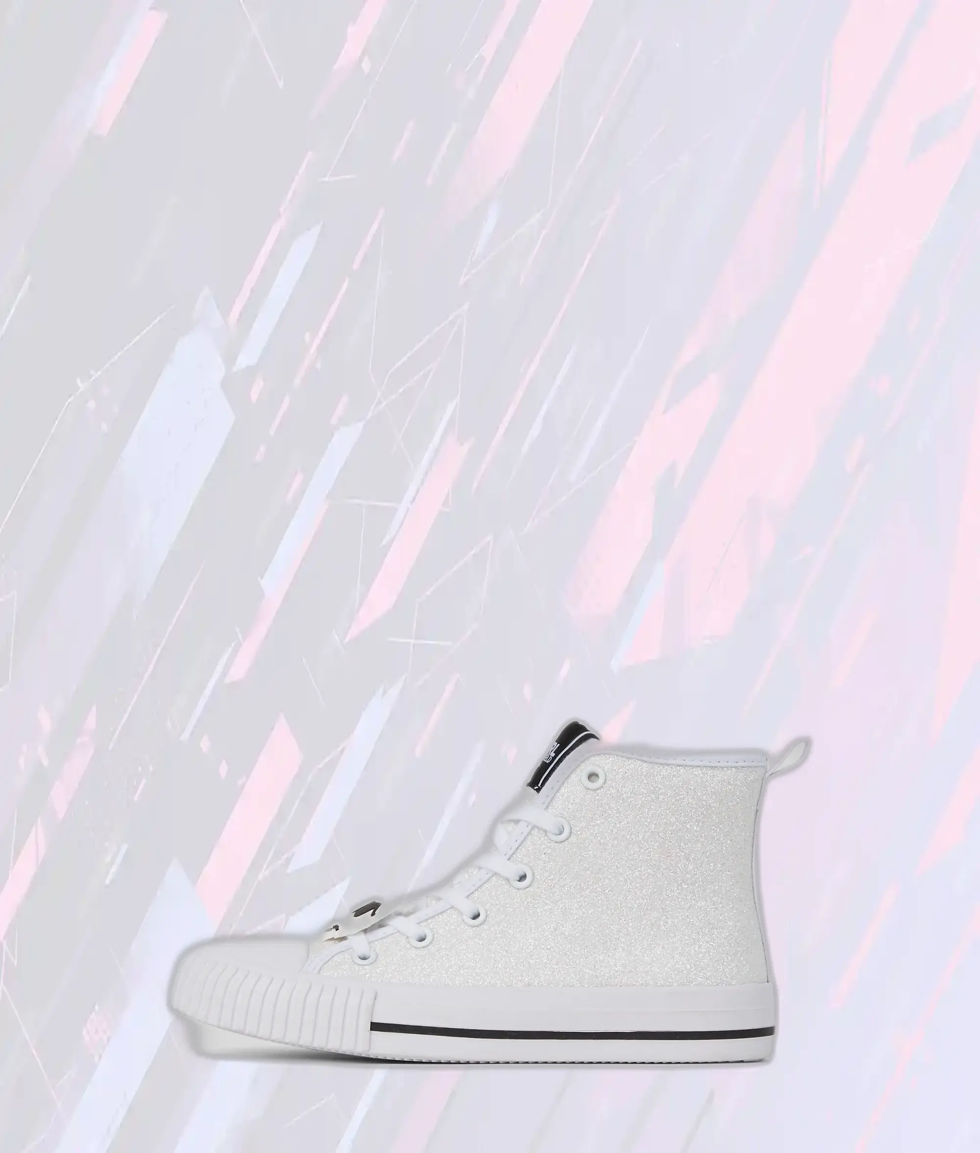 Baskettes Montantes Ikon Édition Blanche - Collection Karl Lagerfeld