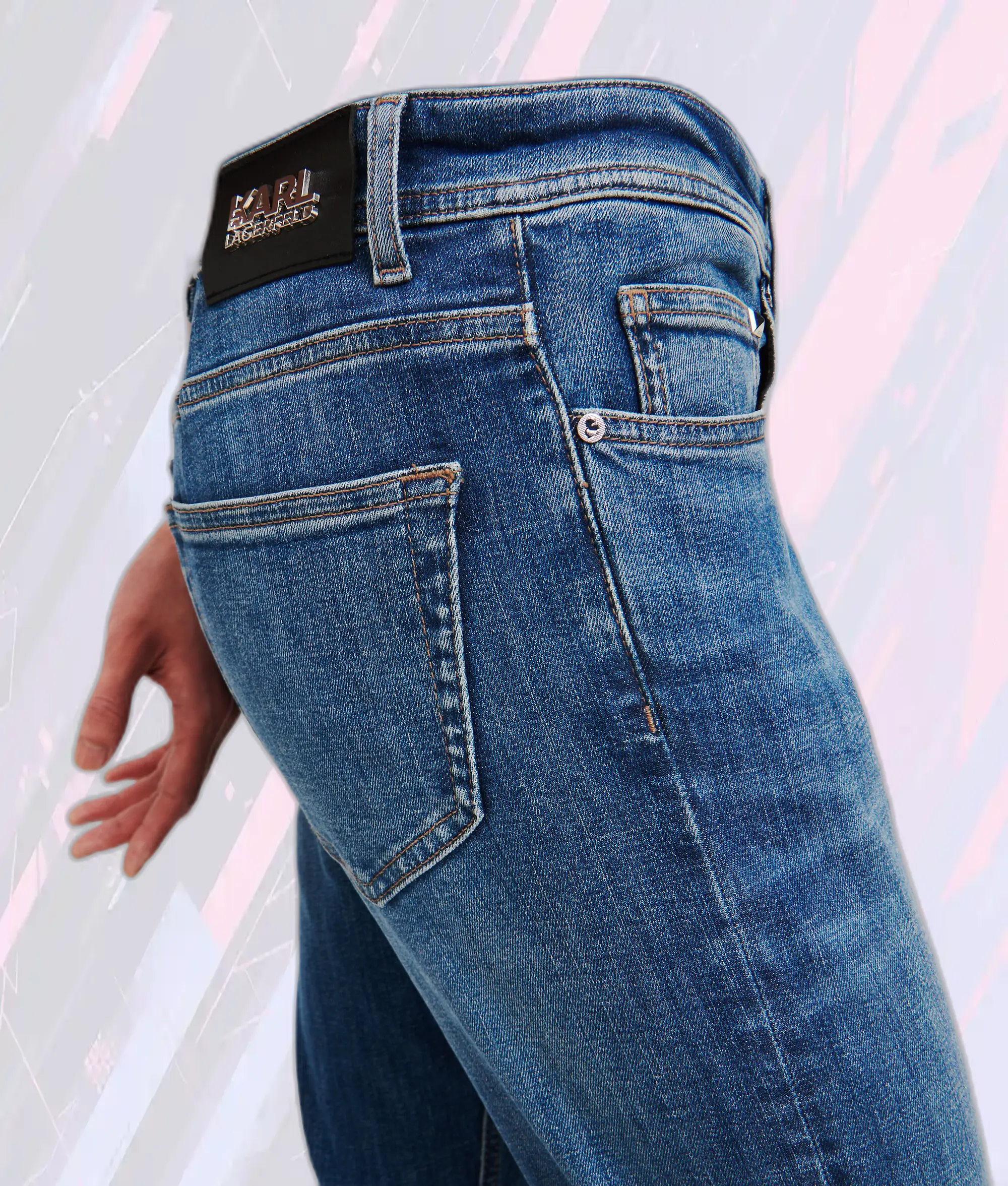 Karl Lagerfeld Pantalon Denim Intemporel d'Exception