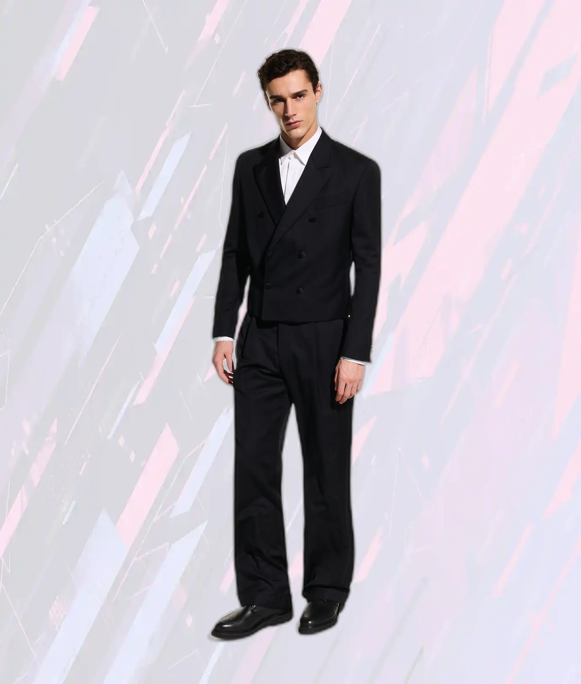 Veste Croisée Deux Boutonnages KL-Studio Noir Ébène par Karl Lagerfeld