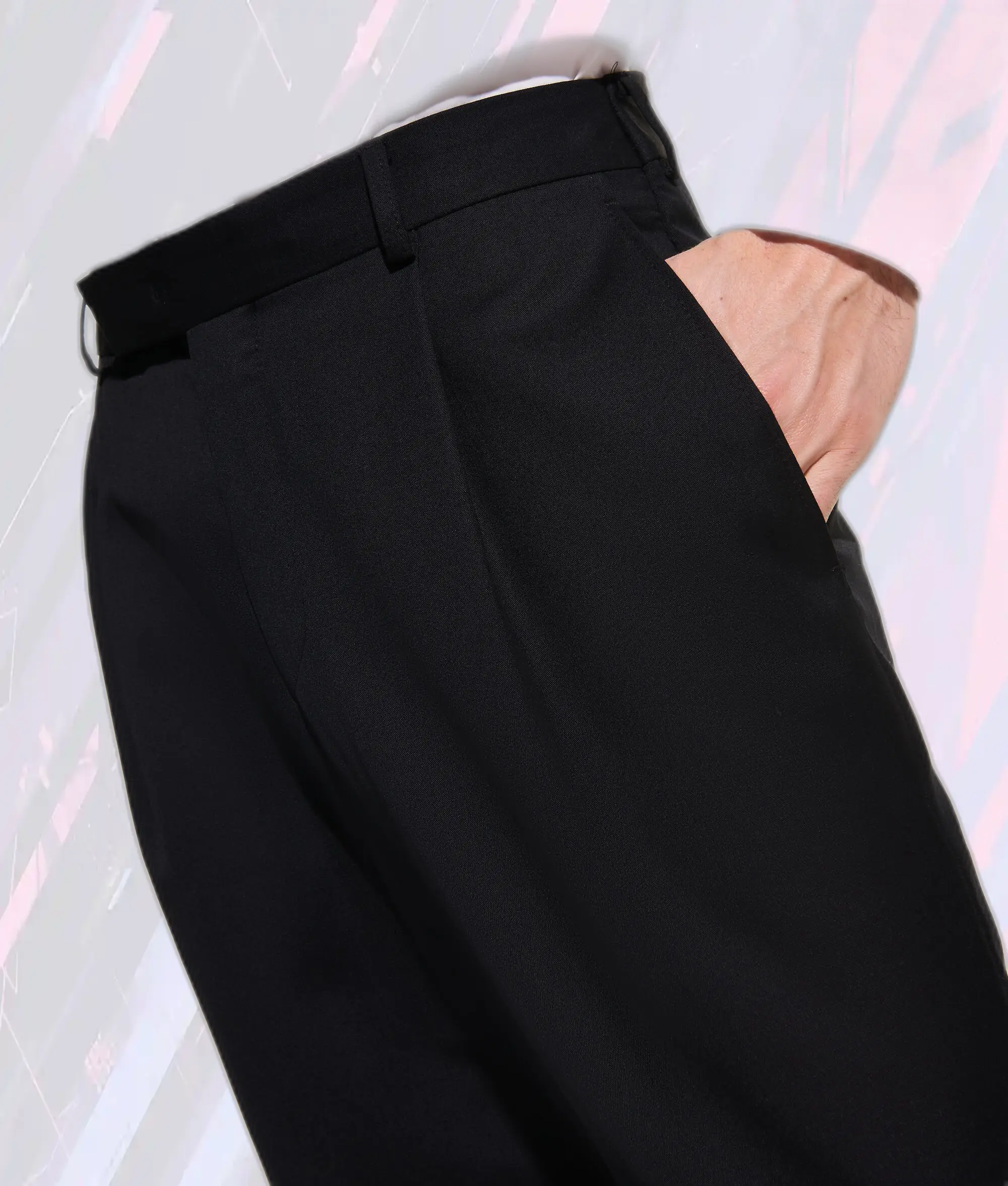 Pantalon Studio KL Noir Élégant par Karl Lagerfeld