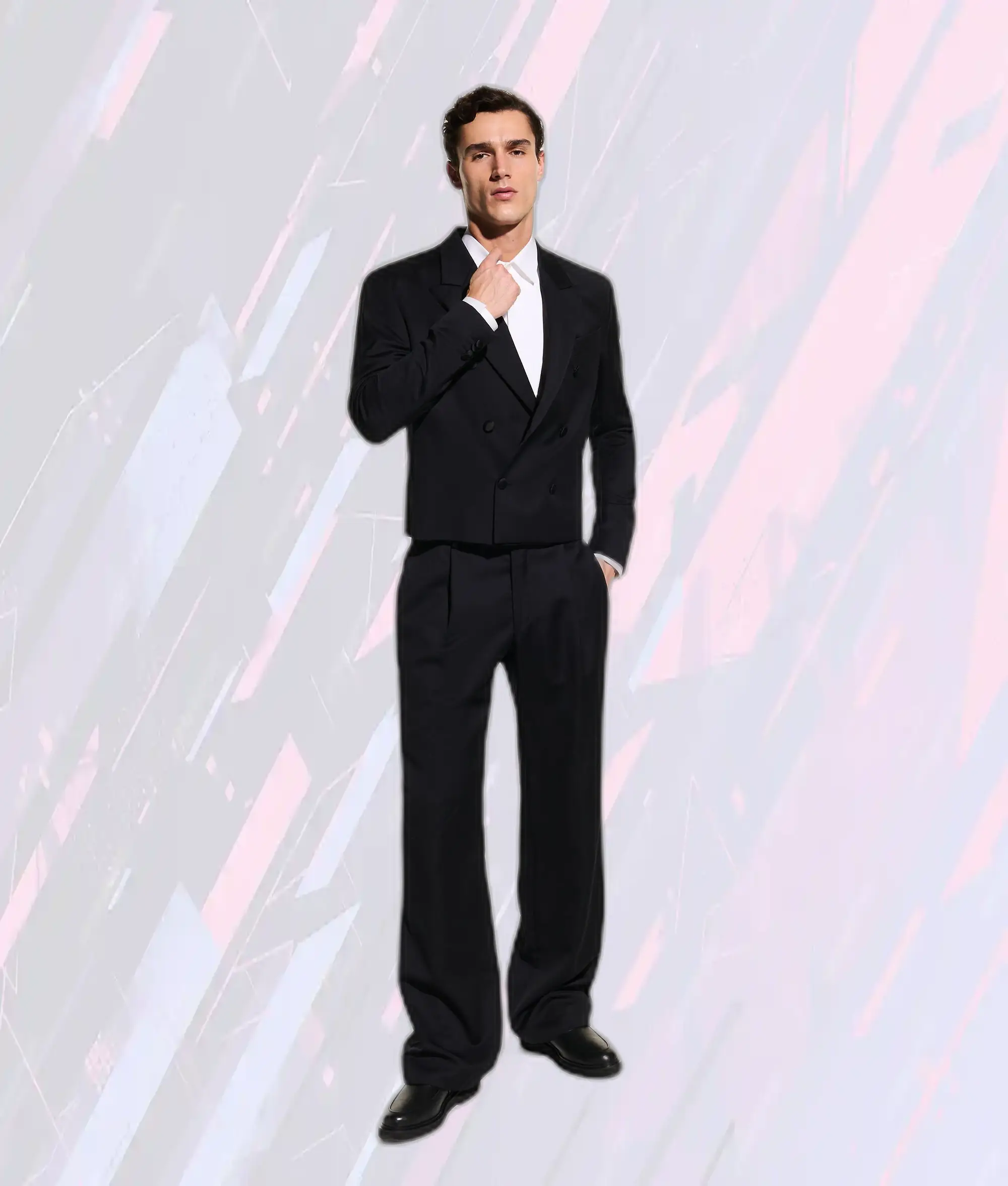 Pantalon Studio KL Noir Élégant par Karl Lagerfeld