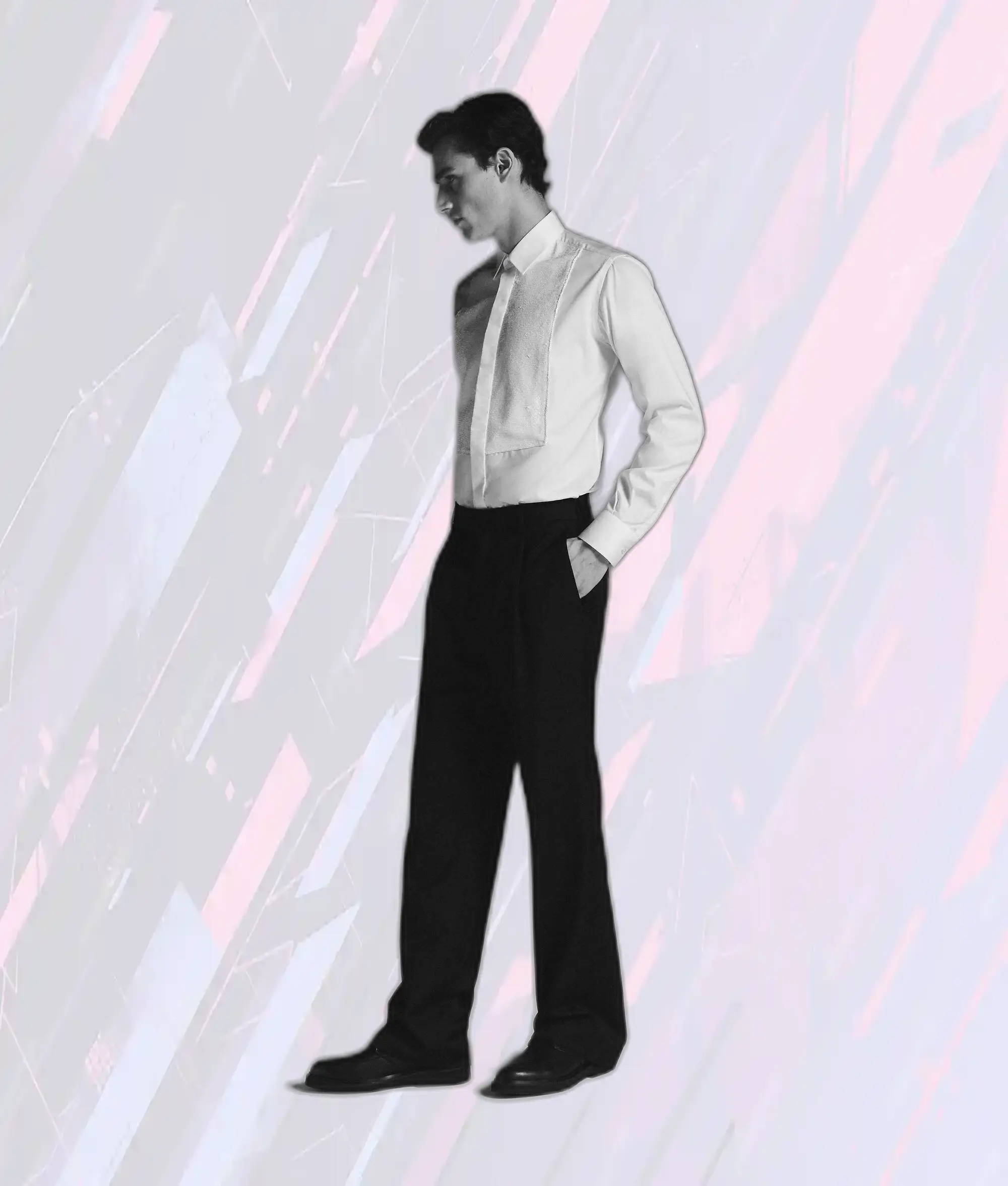 Pantalon Studio KL Noir Élégant par Karl Lagerfeld