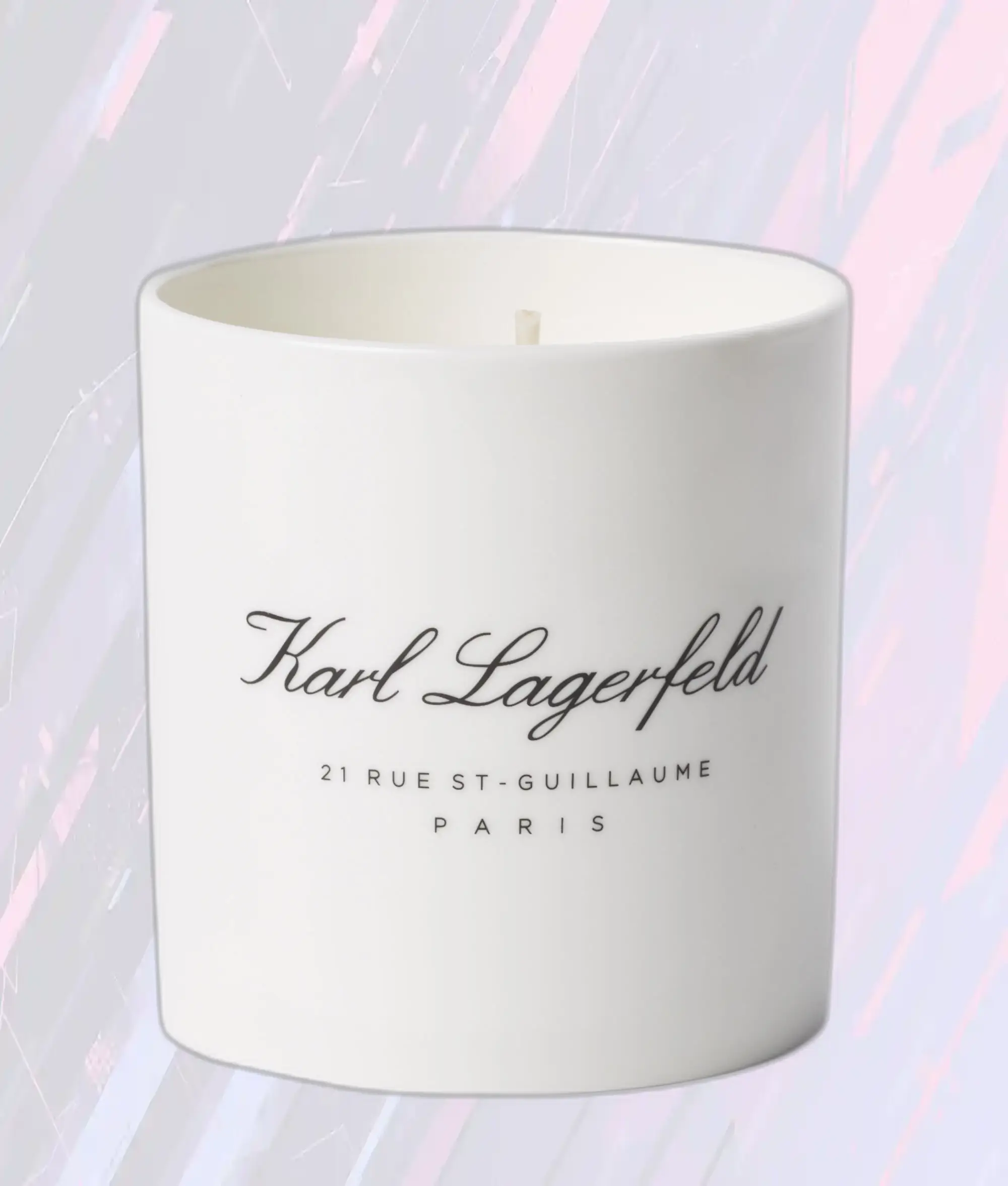 Bougie Parfumée Karl Lagerfeld - Édition Ambiance Hôtel Blanc Signature
