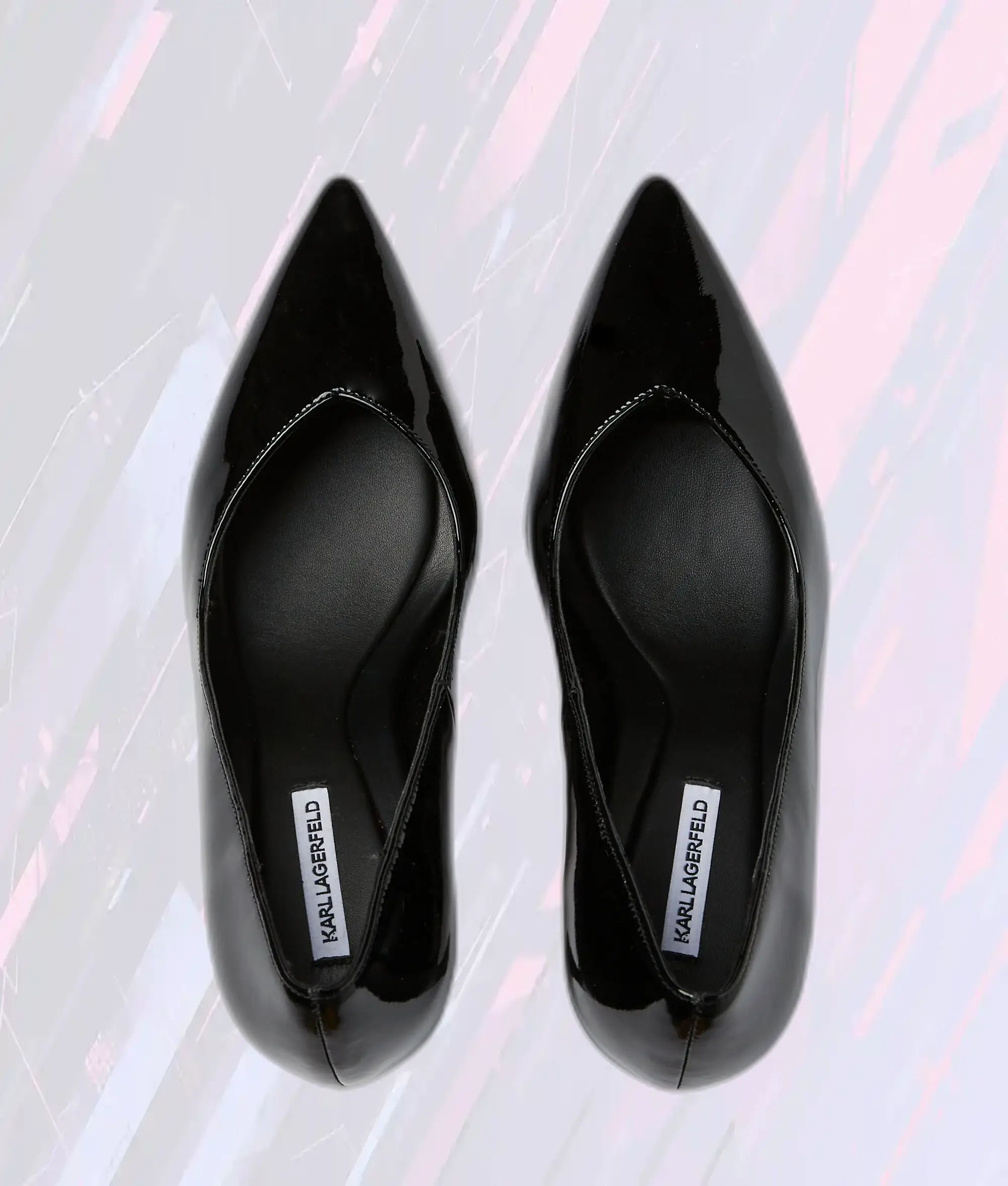 Escarpins Vernis Karl Lagerfeld - Collection Première Noire - Talon 9cm Édition Exclusive