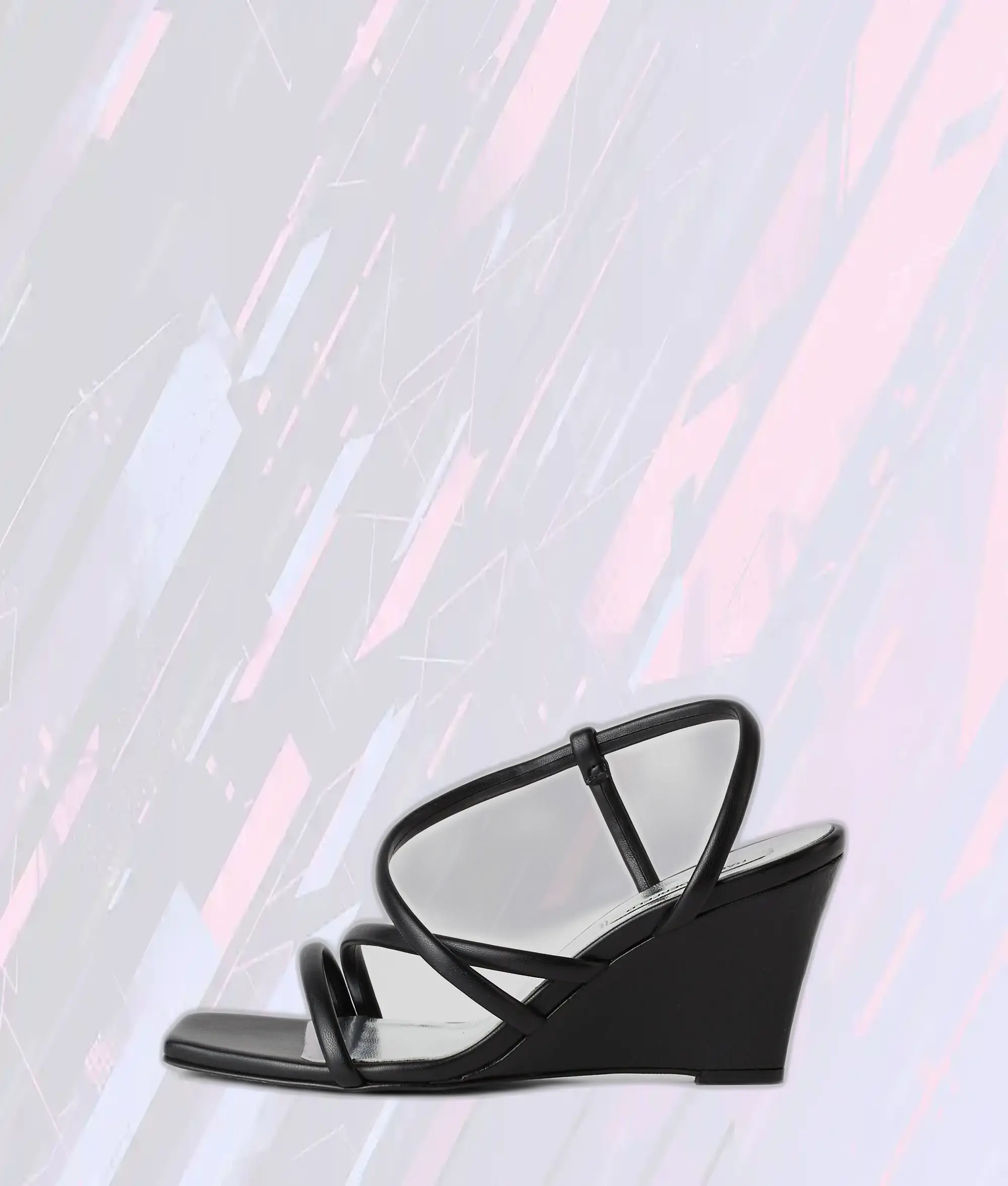 Élégantes sandales à talons Karl Lagerfeld avec brides ajourées - Noires, collection Rialto