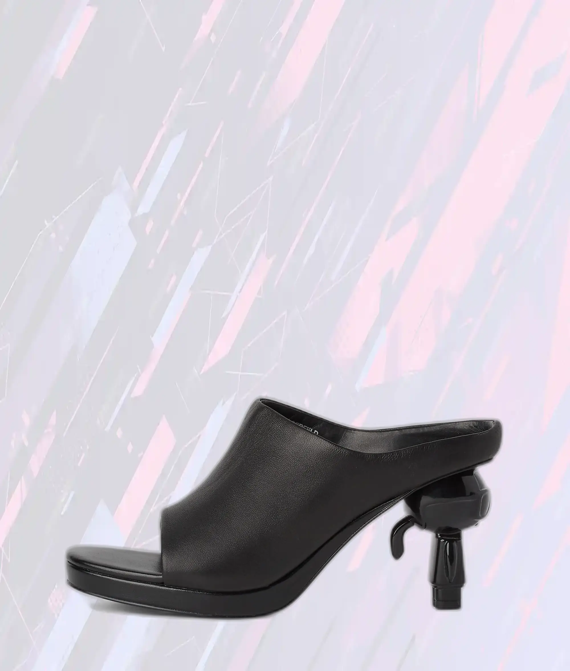 Sandales Karl Lagerfeld à Talon Kitty Noir Icône - Édition Élégante