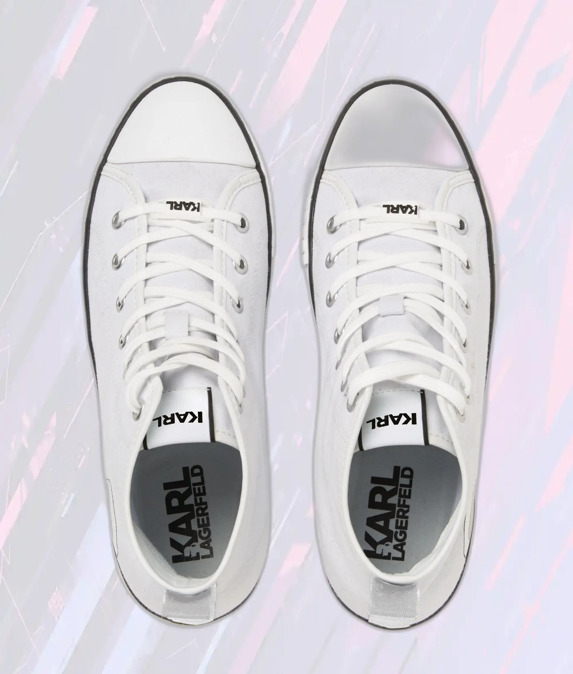 Basket Montante Karl Lagerfeld IKON Campus Max Édition NFT Blanc Pur