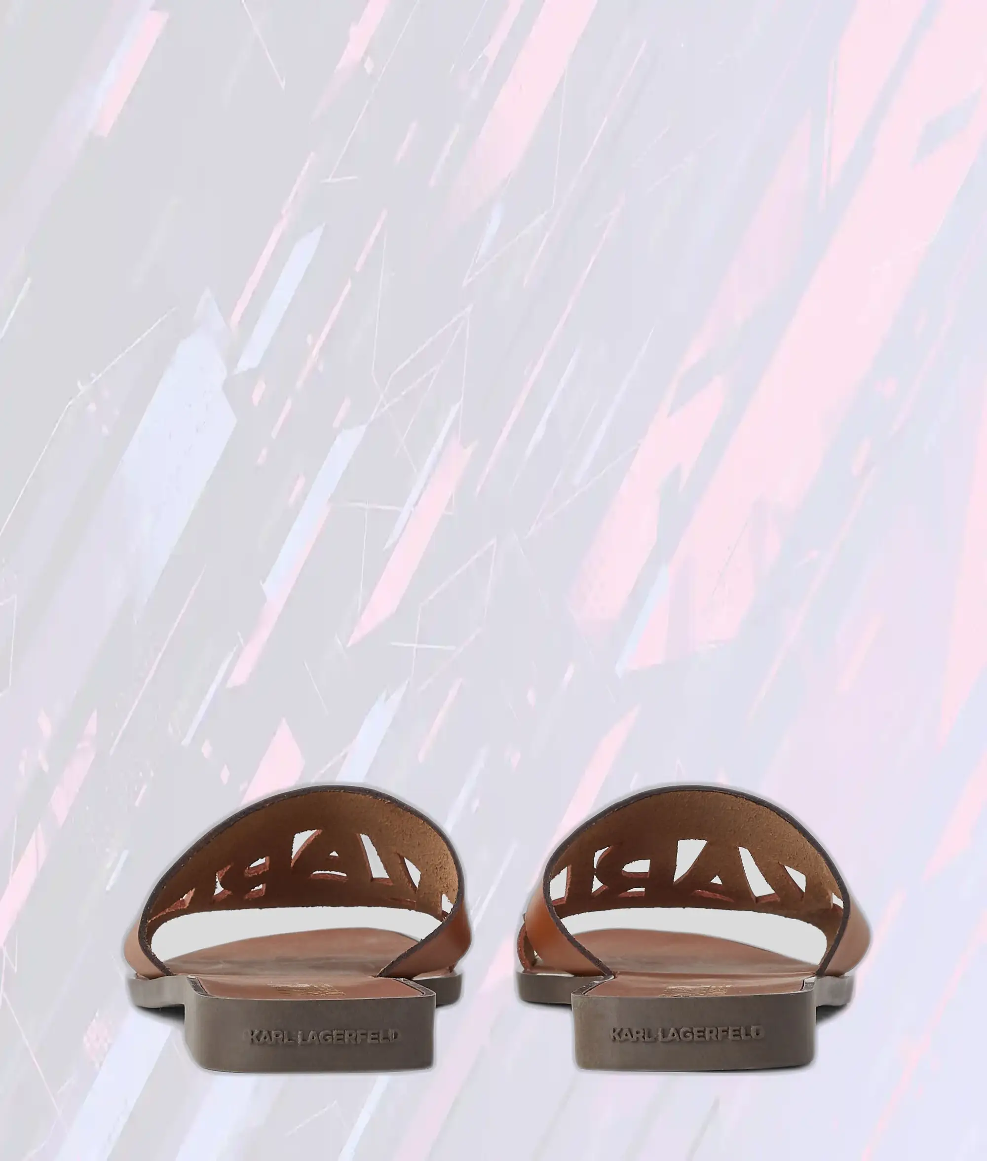 Sandales Skoot II à motifs découpés Karl Lagerfeld - Nuance Sable Doré